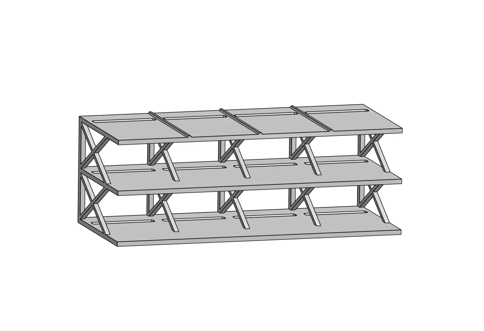 Hot Wheel 1-64 Scale Garage for 12 Die-Cast Cars 3D print model_0