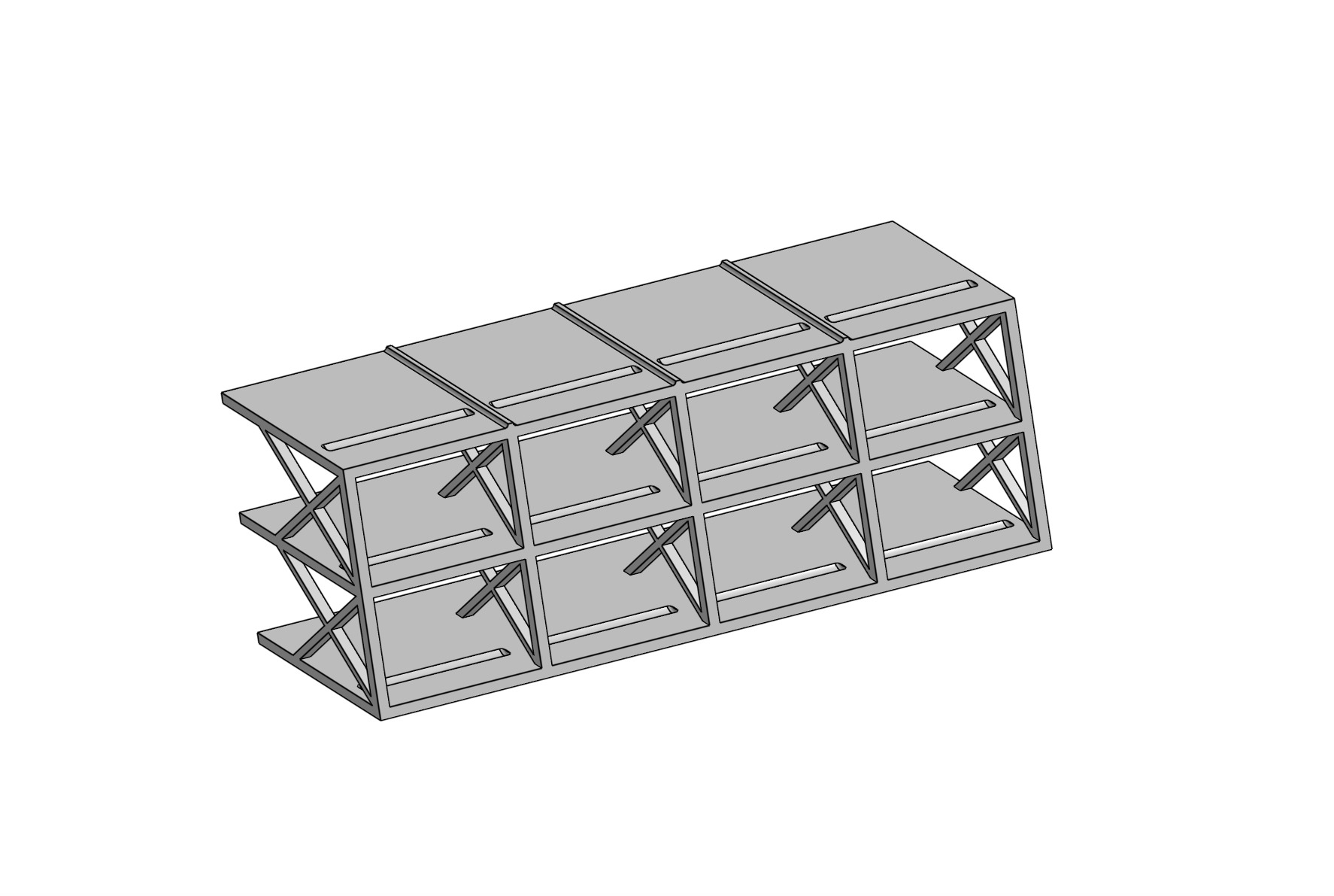 Hot Wheel 1-64 Scale Garage for 12 Die-Cast Cars 3D print model_1