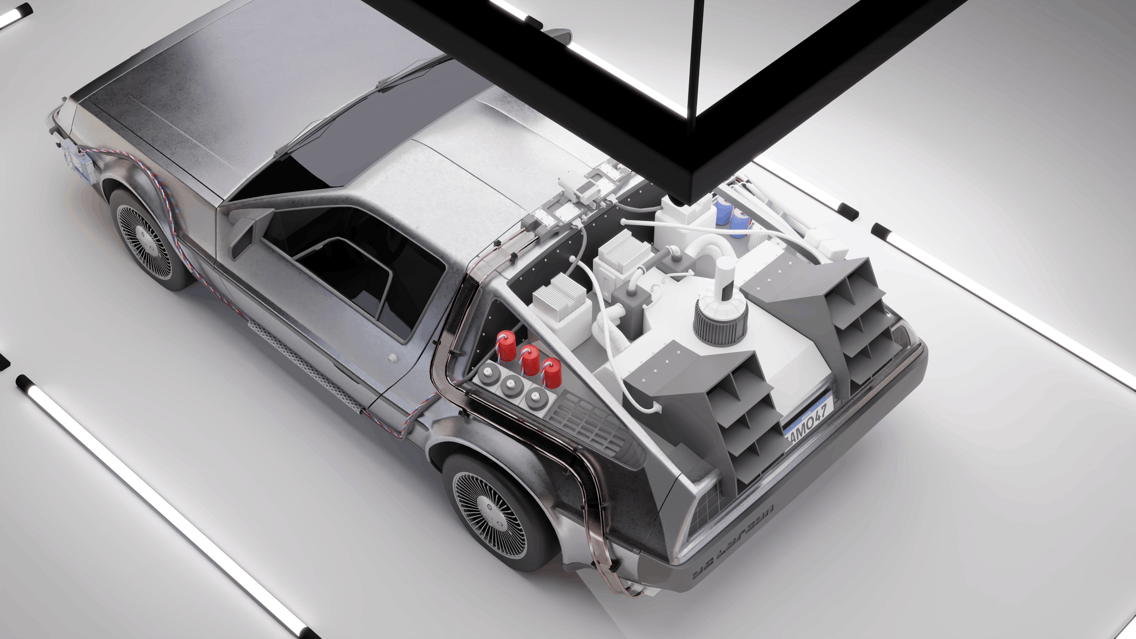 Delorean DMC 1981 3D model_4