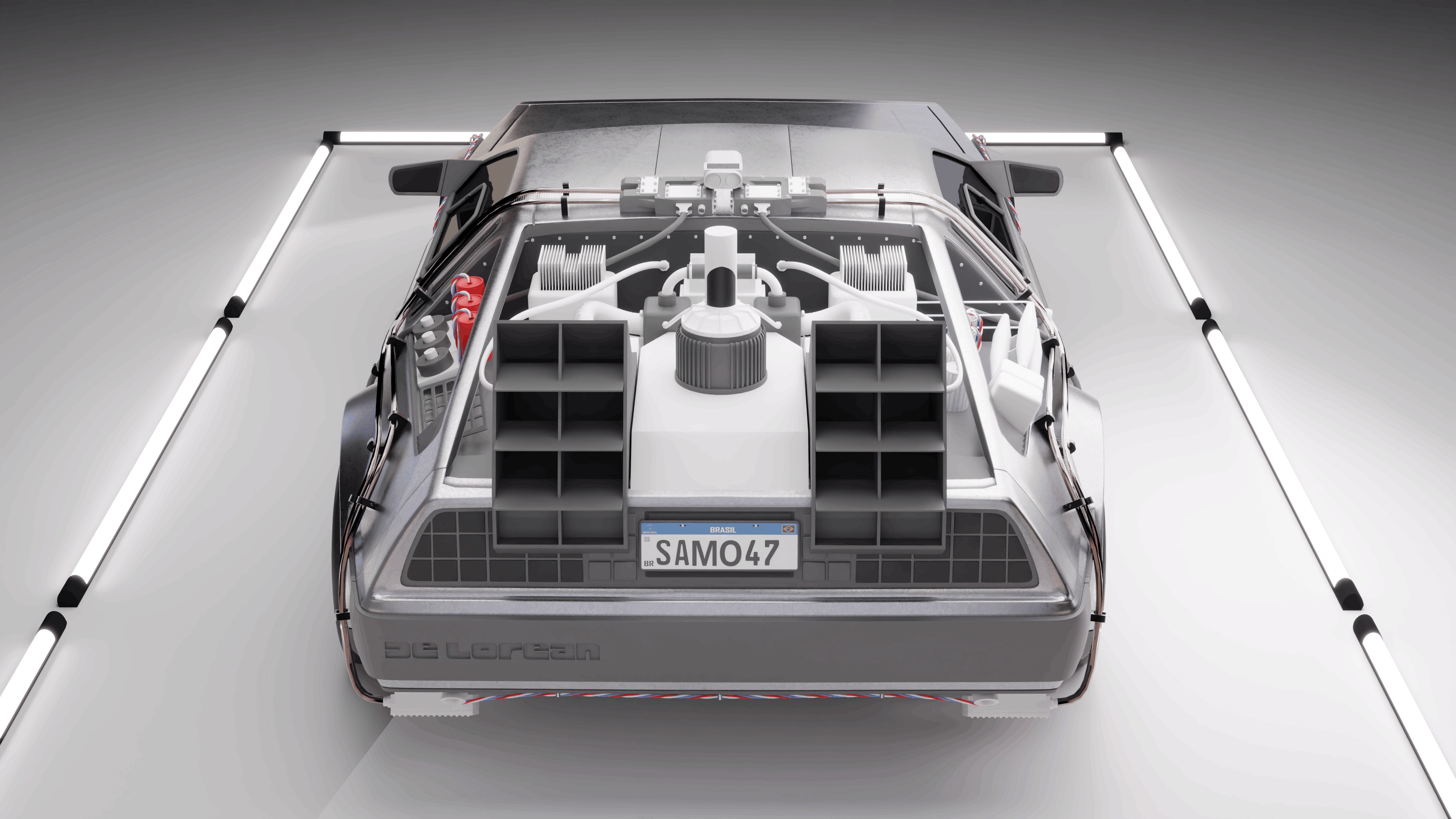 Delorean DMC 1981 3D model_8