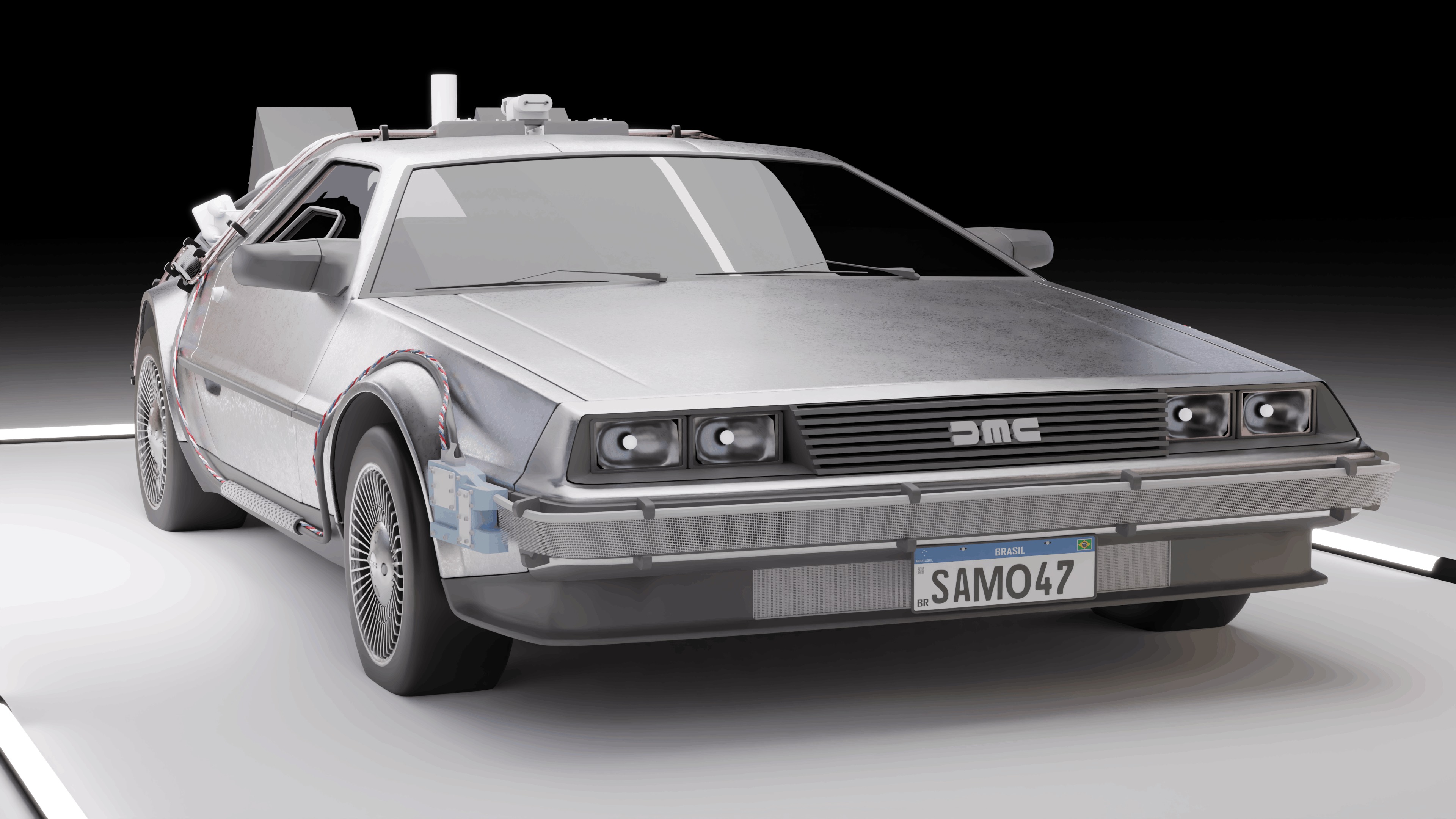 Delorean DMC 1981 3D model_2