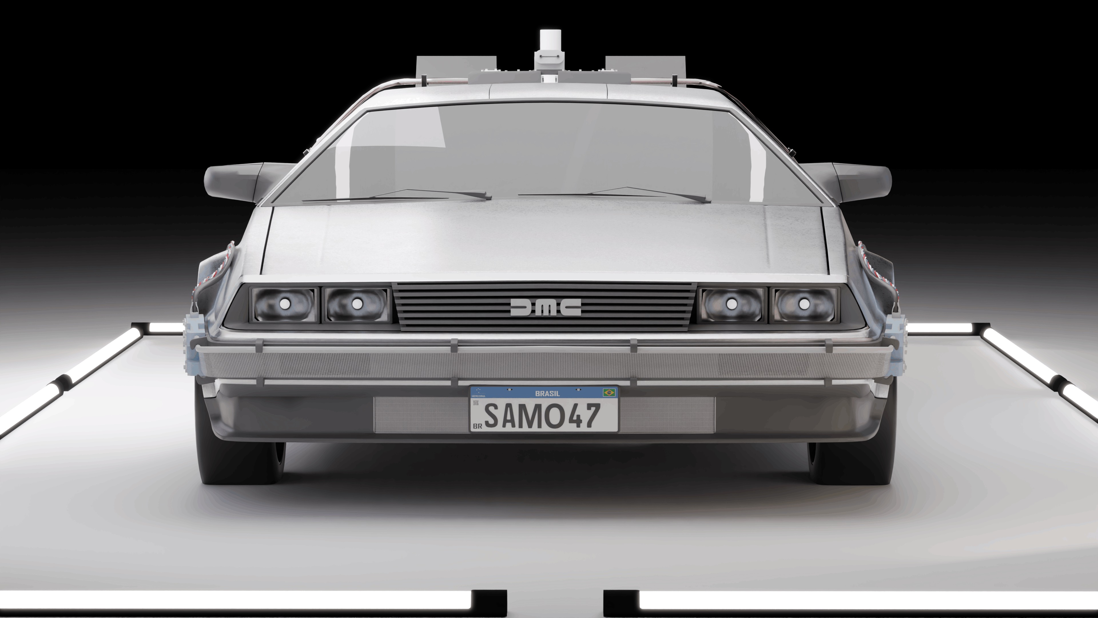 Delorean DMC 1981 3D model_7