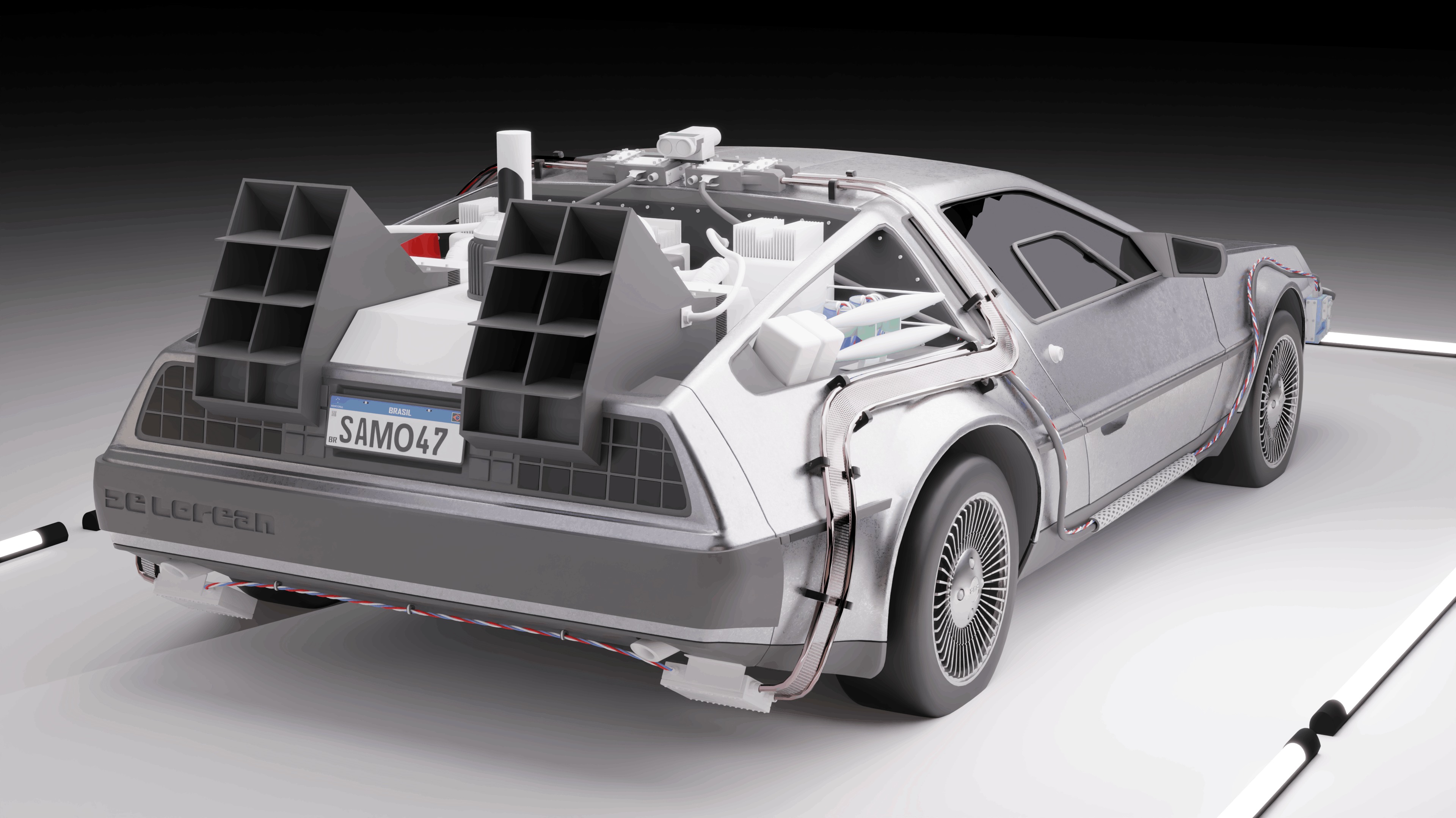 Delorean DMC 1981 3D model_3