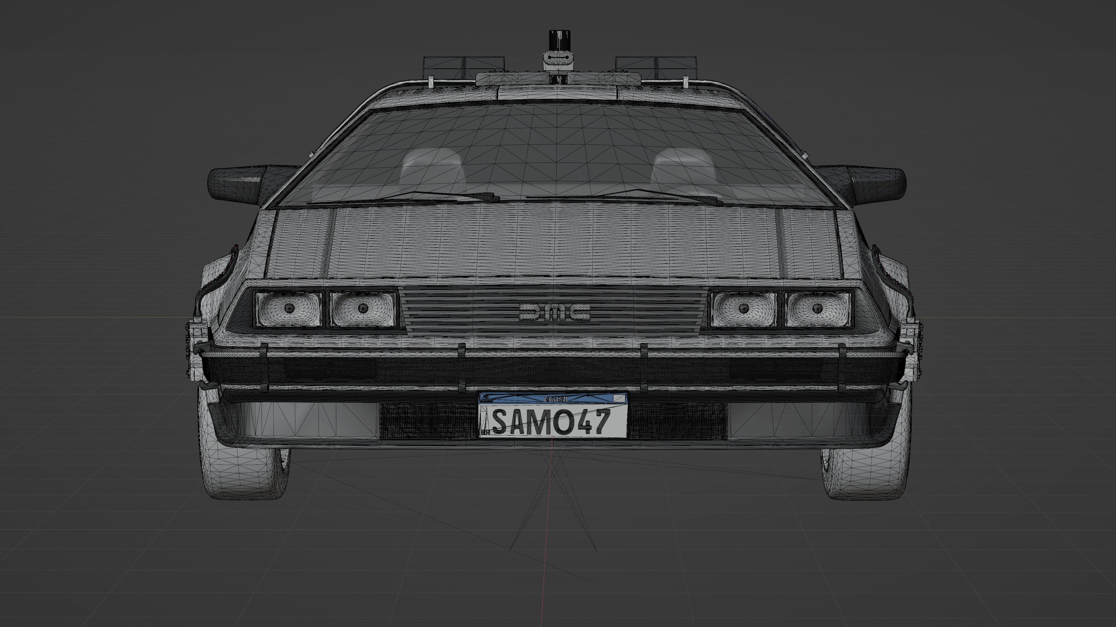 Delorean DMC 1981 3D model_10