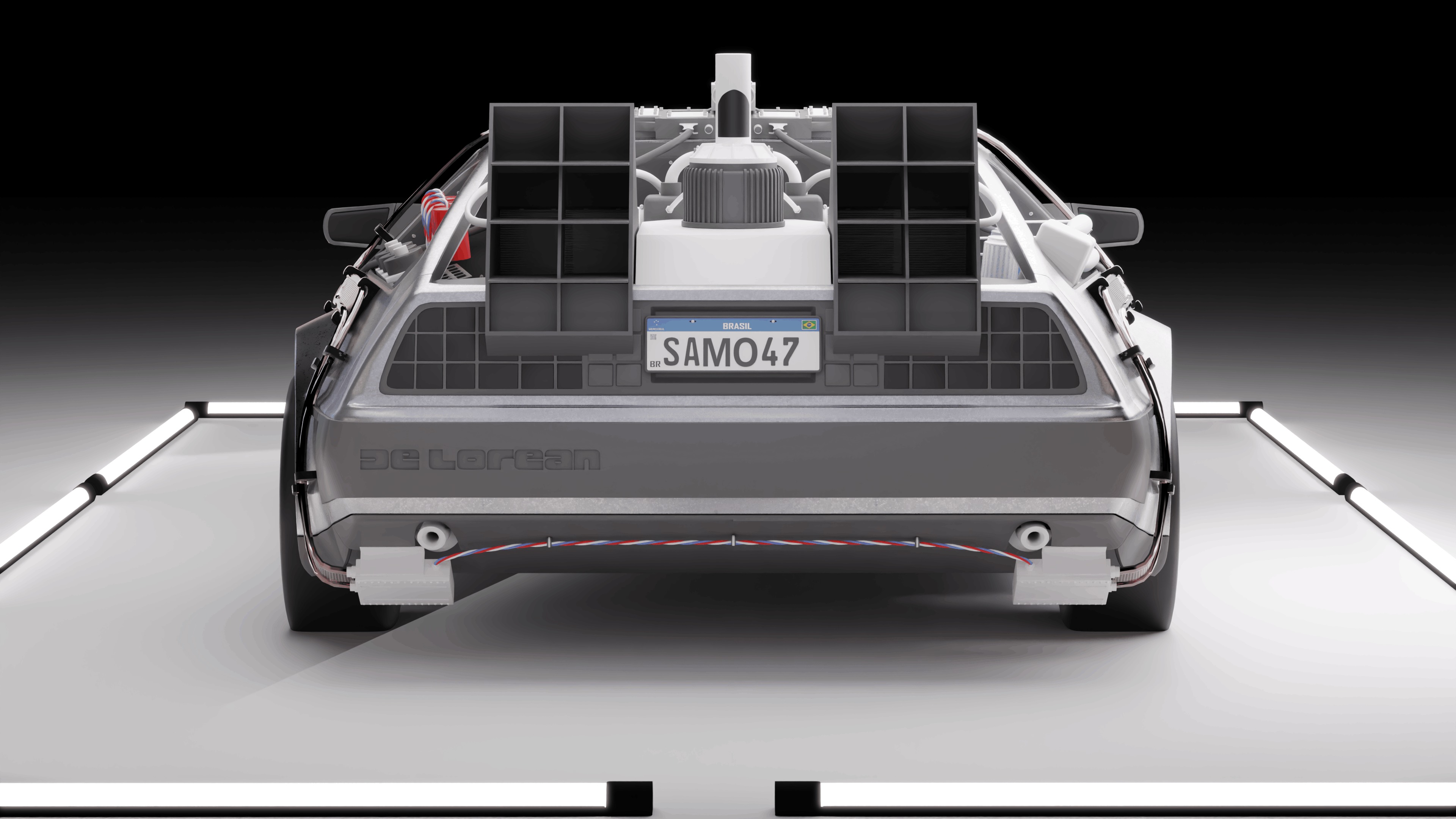 Delorean DMC 1981 3D model_6