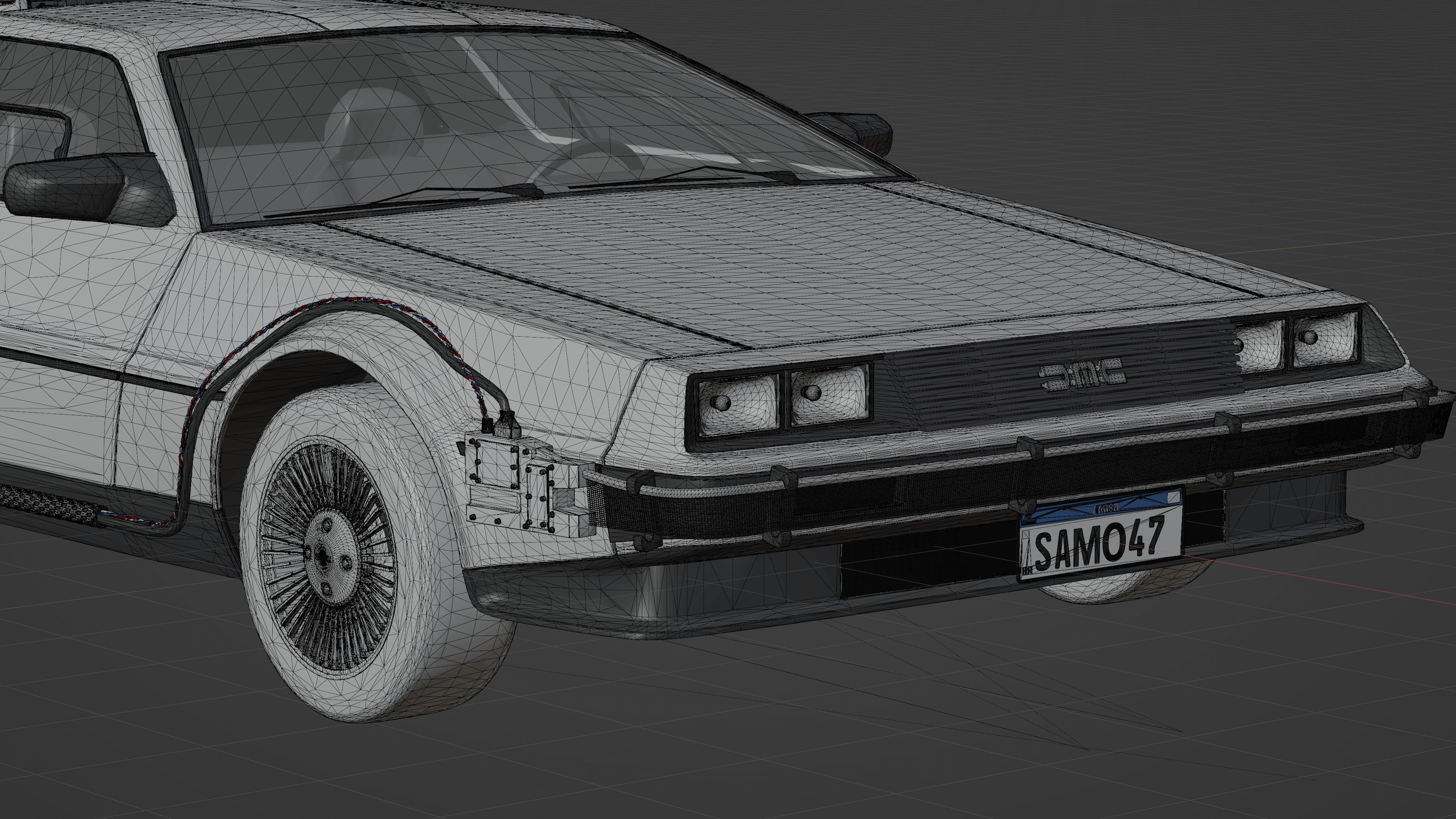 Delorean DMC 1981 3D model_16