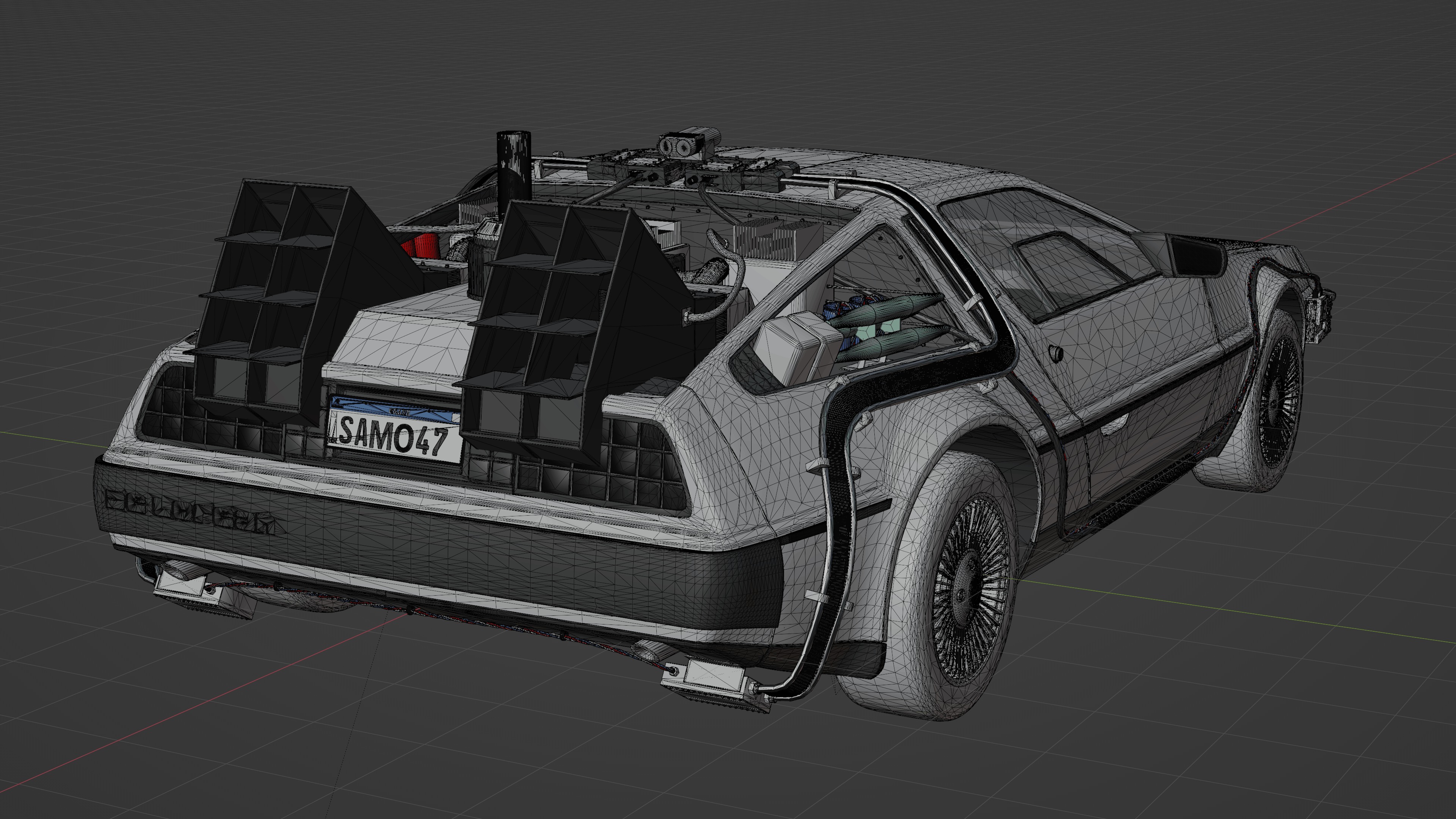 Delorean DMC 1981 3D model_12