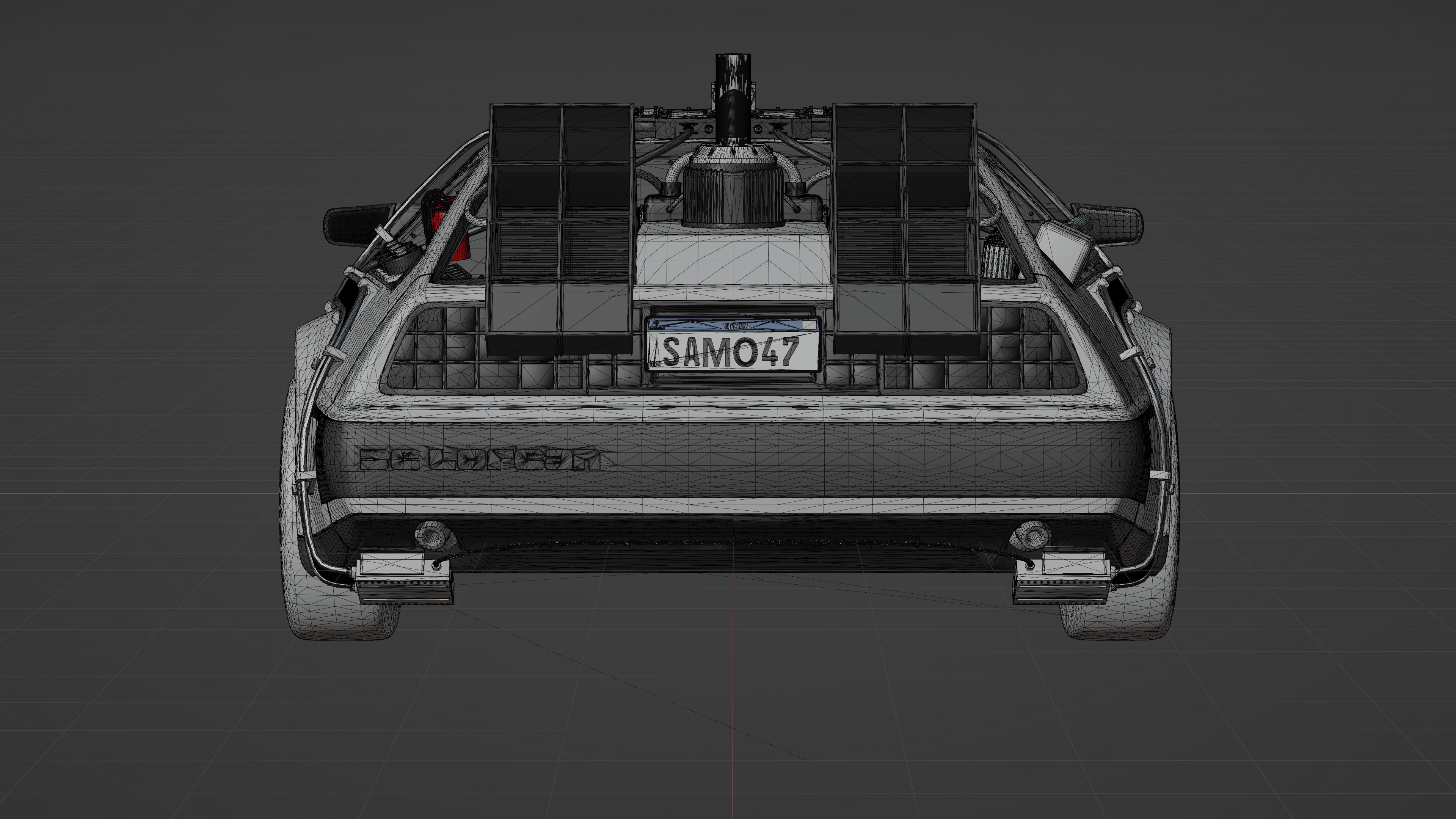 Delorean DMC 1981 3D model_13