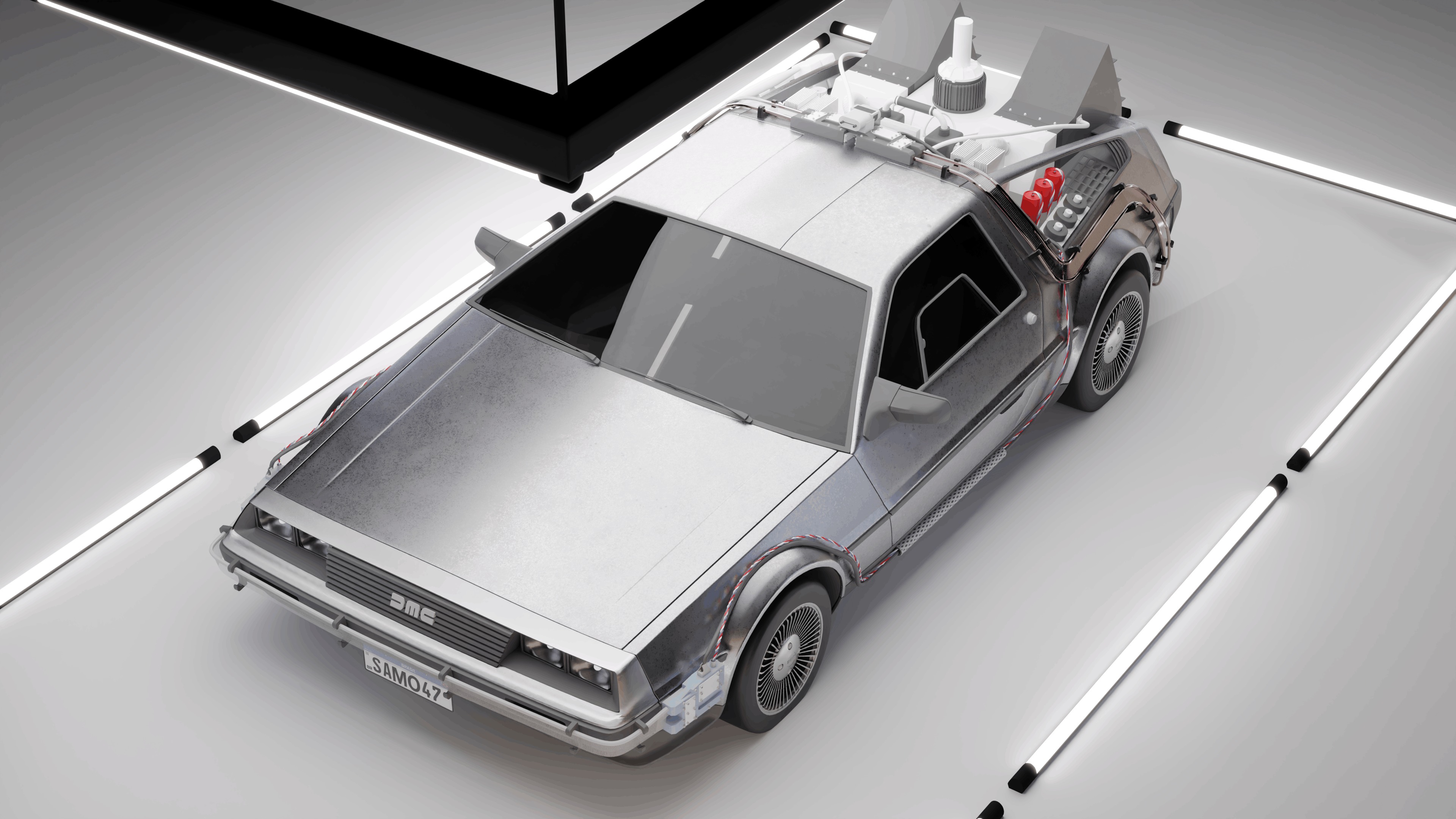 Delorean DMC 1981 3D model_5