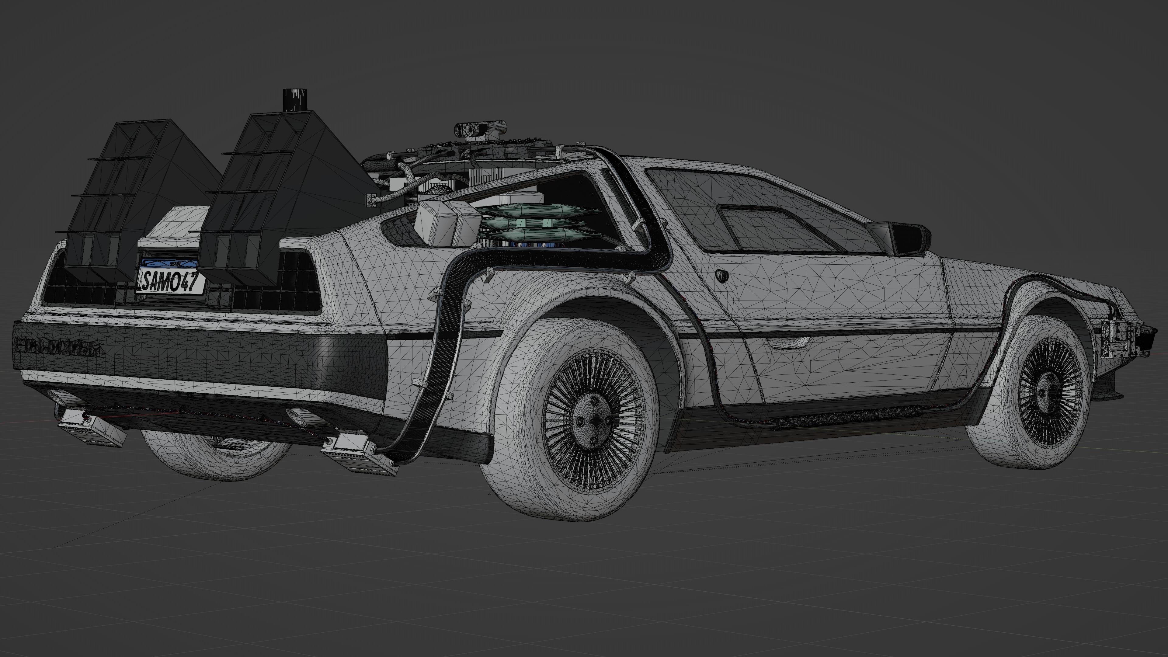 Delorean DMC 1981 3D model_15