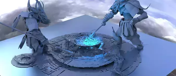 Genma Temple sci fi arena base 3