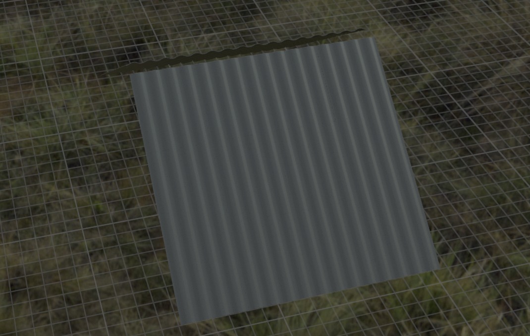 Steal Sheets for roof Low-poly 3D model_5