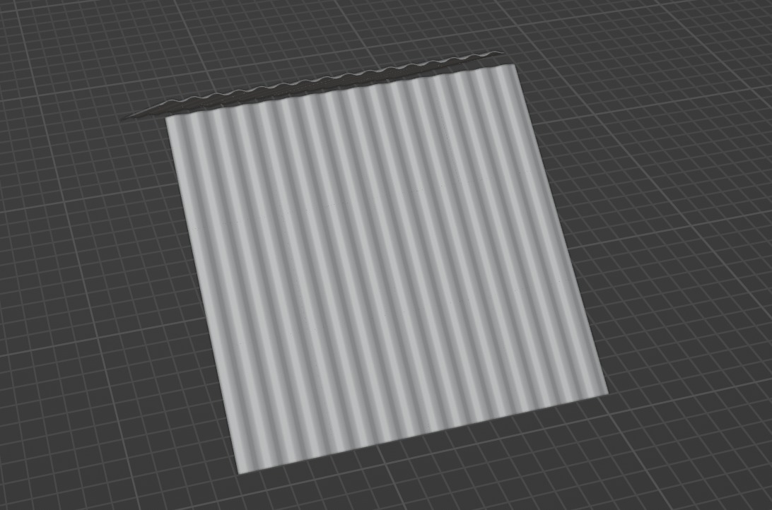 Steal Sheets for roof Low-poly 3D model_4