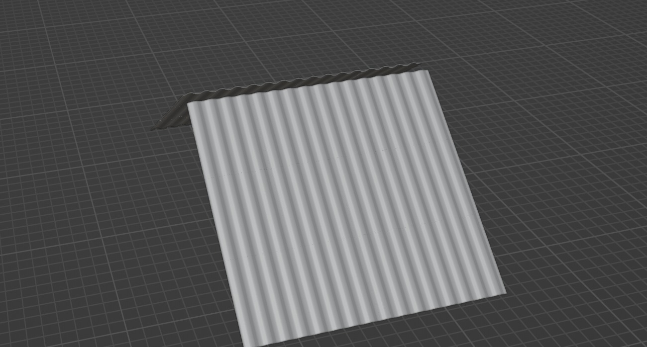 Steal Sheets for roof Low-poly 3D model_3