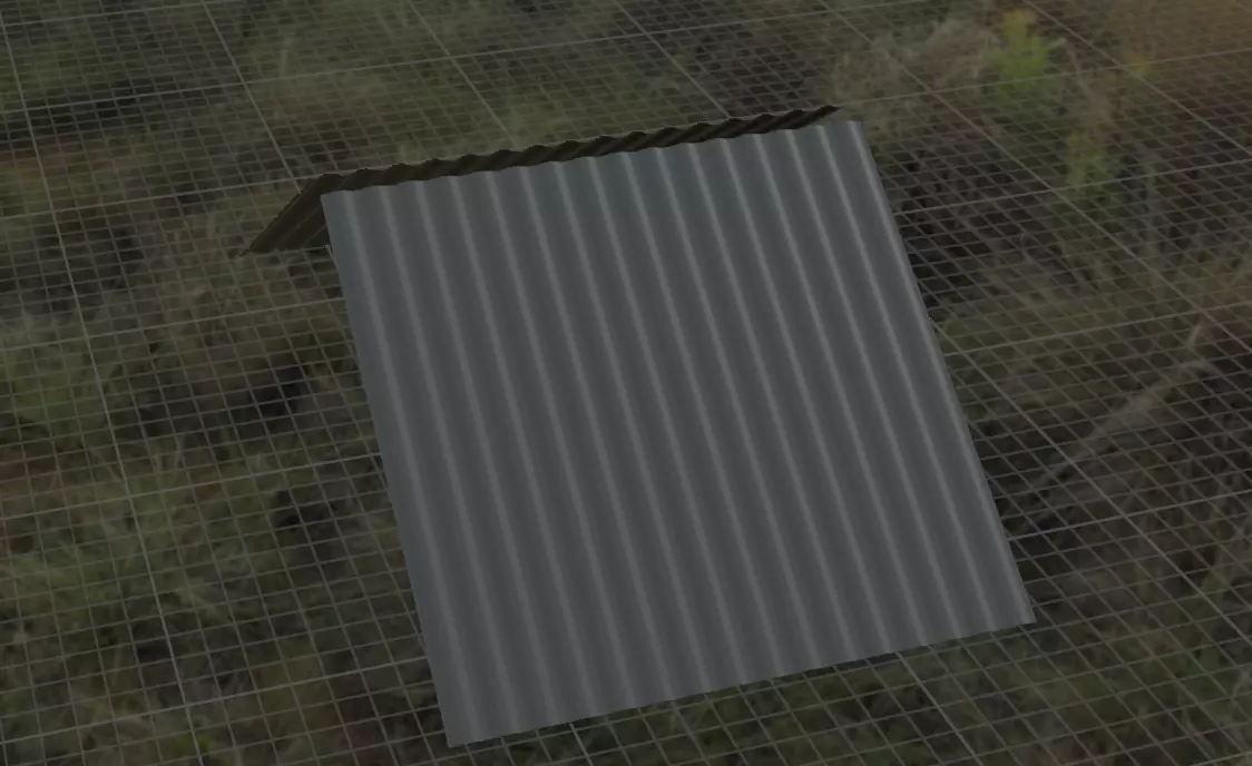 Steal Sheets for roof Low-poly 3D model_0