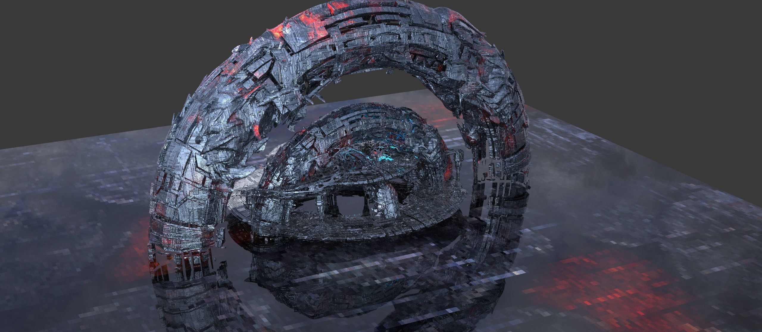 Genma Hive archway 1 3D model_1