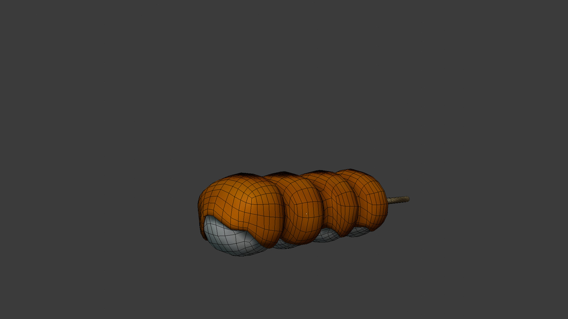 Mitarashi Dango Low-poly 3D model_7