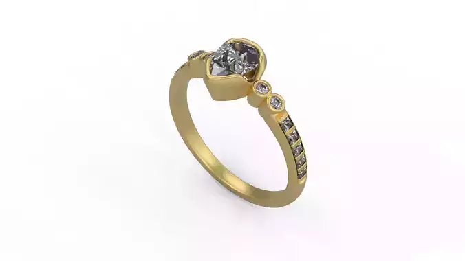 Woman Solitaire 1208 3D print model