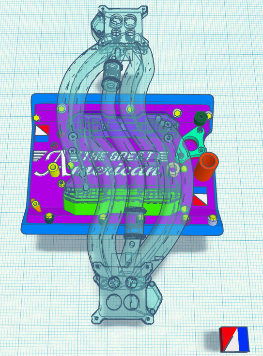 American Motors Corporation Engine and Add-ons 3D print model_10