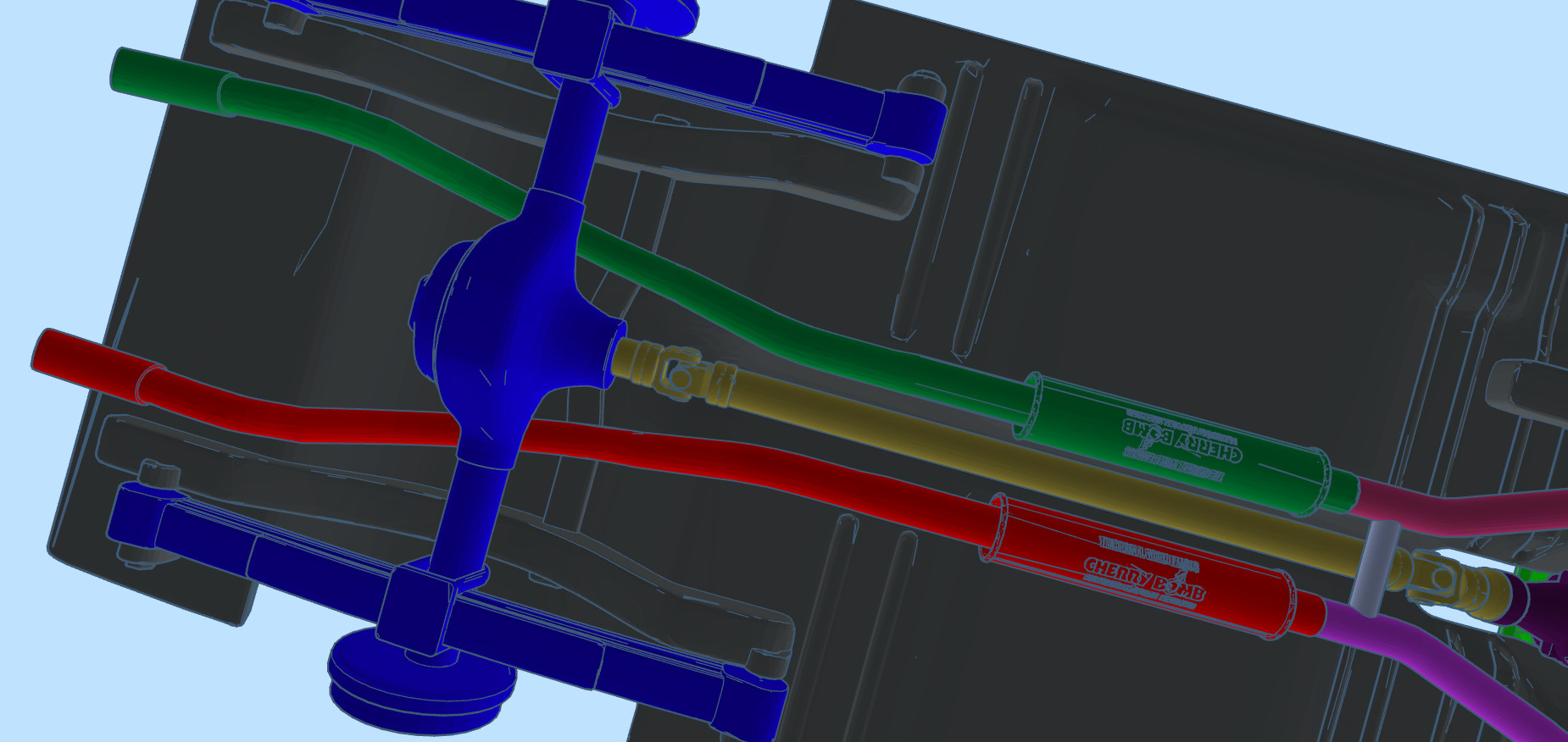 American Motors Corporation Engine and Add-ons 3D print model_26
