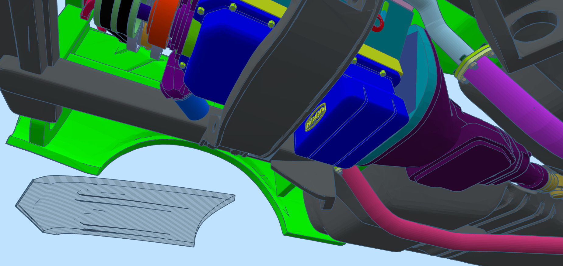 American Motors Corporation Engine and Add-ons 3D print model_20