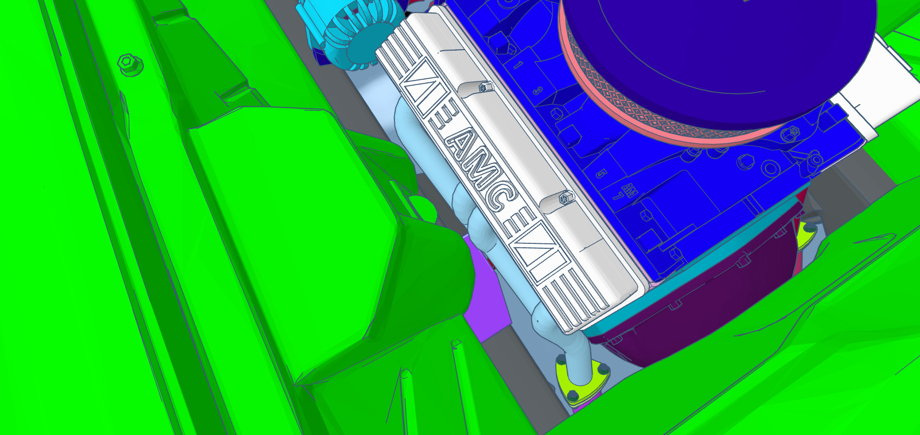 American Motors Corporation Engine and Add-ons 3D print model_27