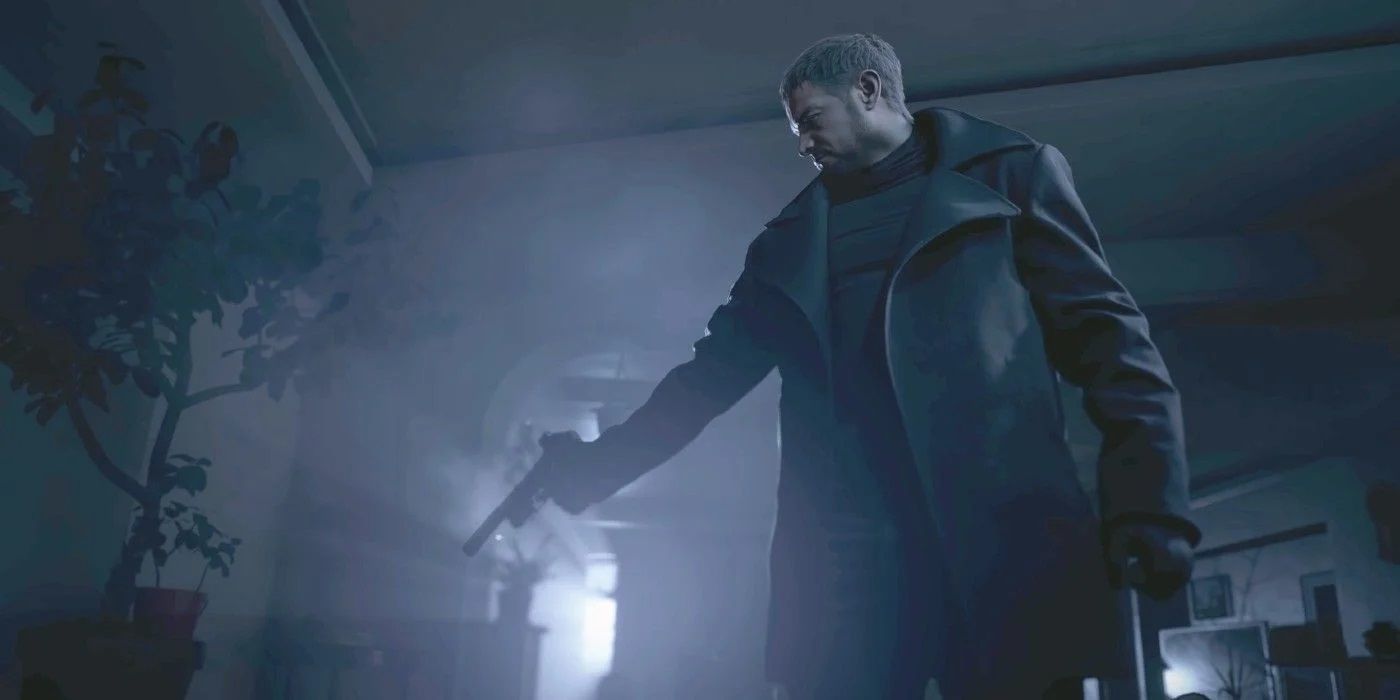 REV CHRIS BLACK COAT AGENT MINIATURE MODEL HORROR SCIFI GAME RPG 3D print model_1