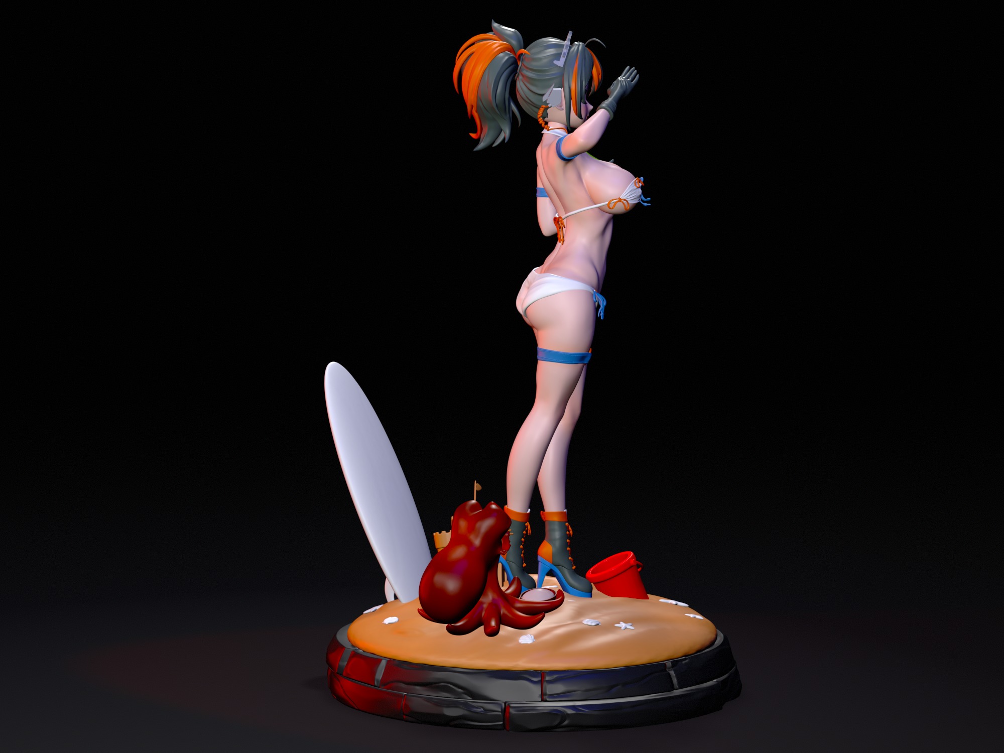 Zhu Yuan from ZZZ Figure Fanart 3D print model_11