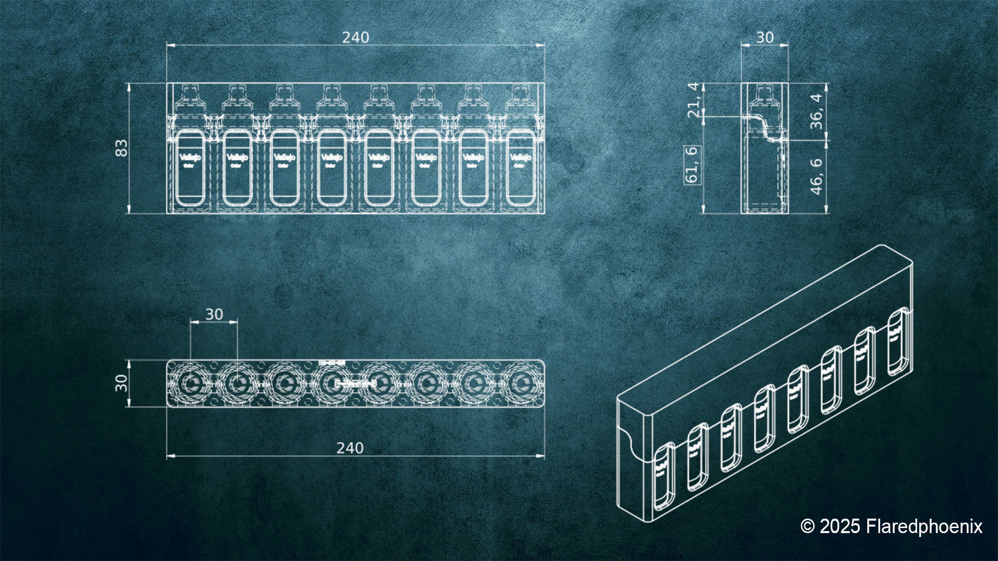 Vallejo Box V2 3D print model_2