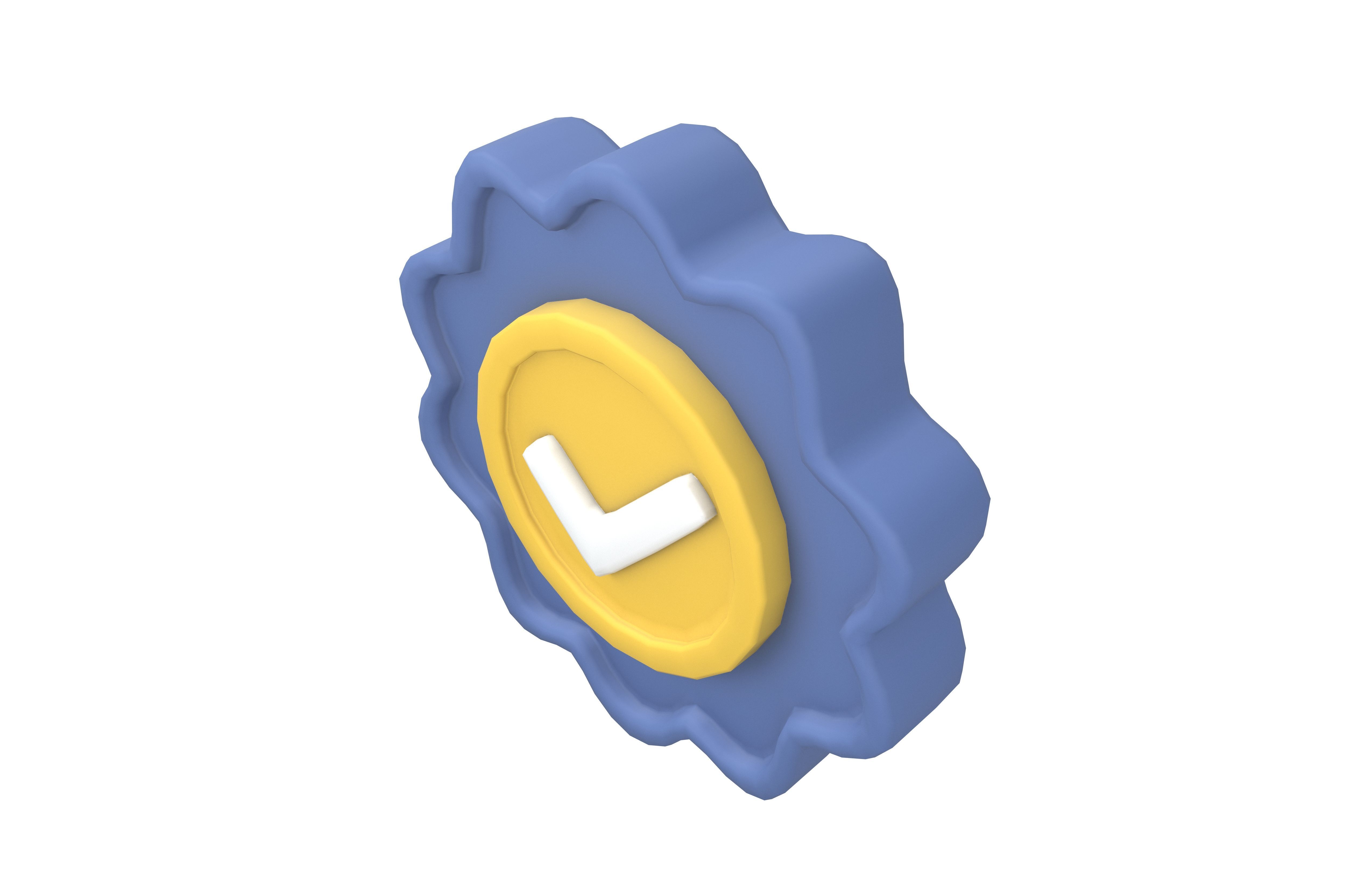 Guarantee Icon v1 001 Low-poly 3D model_1