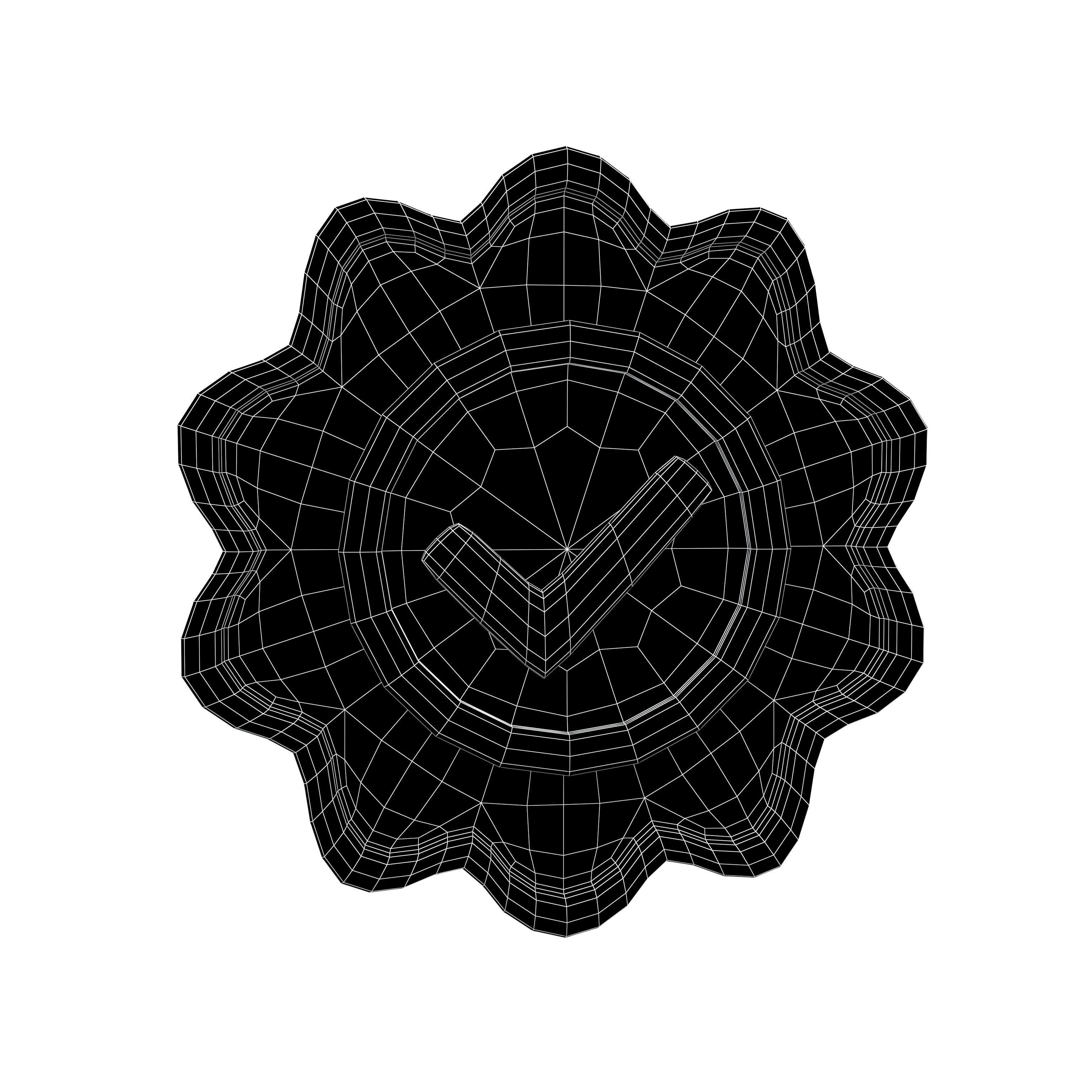 Guarantee Icon v1 002 Low-poly 3D model_4