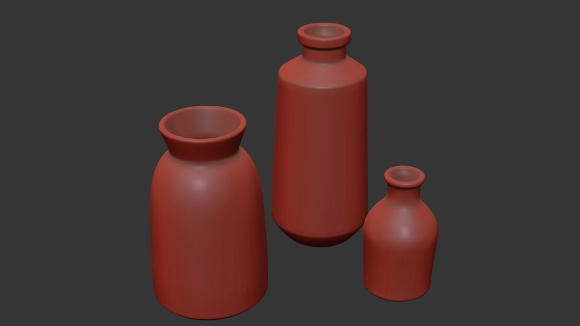 Black And White Vase 3D model_6