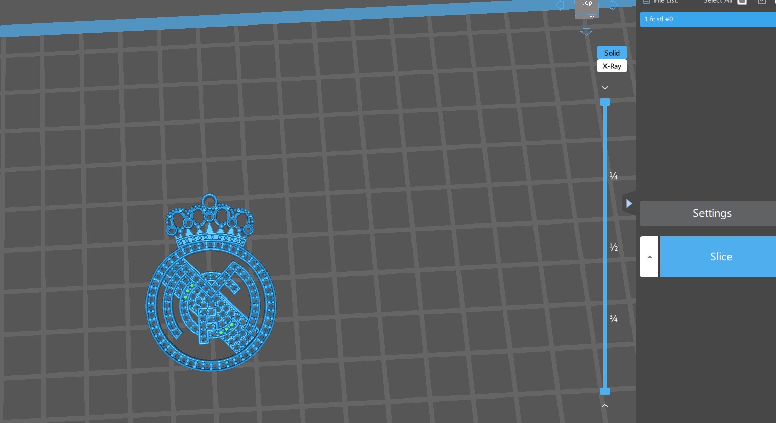 dije-Colgante Real Madrid 7g  3D print model_8