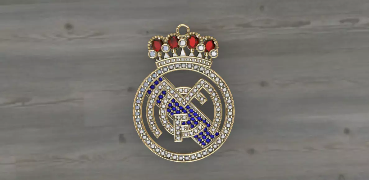 dije-Colgante Real Madrid 7g  3D print model_0