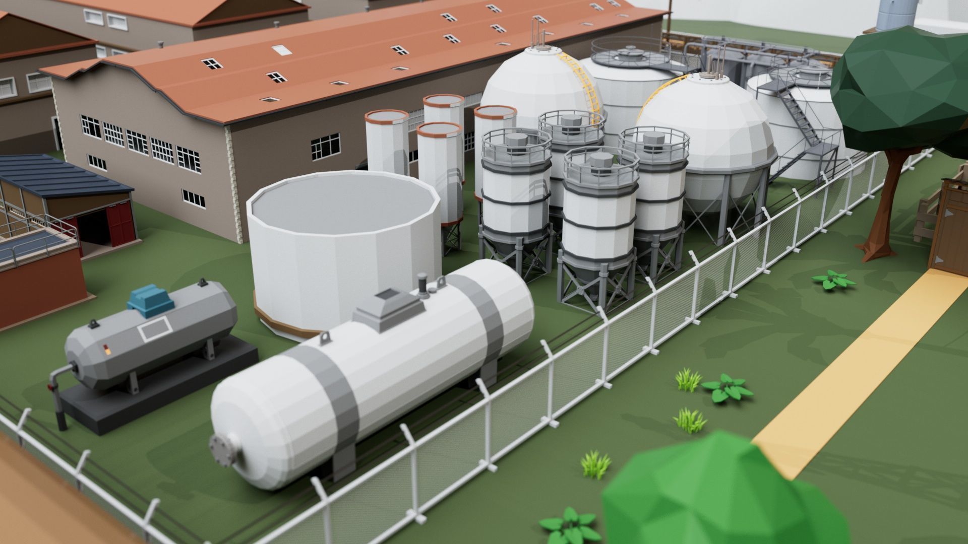 Farm House and Animals Mega Pack for Game Ready Low-poly 3D model_20