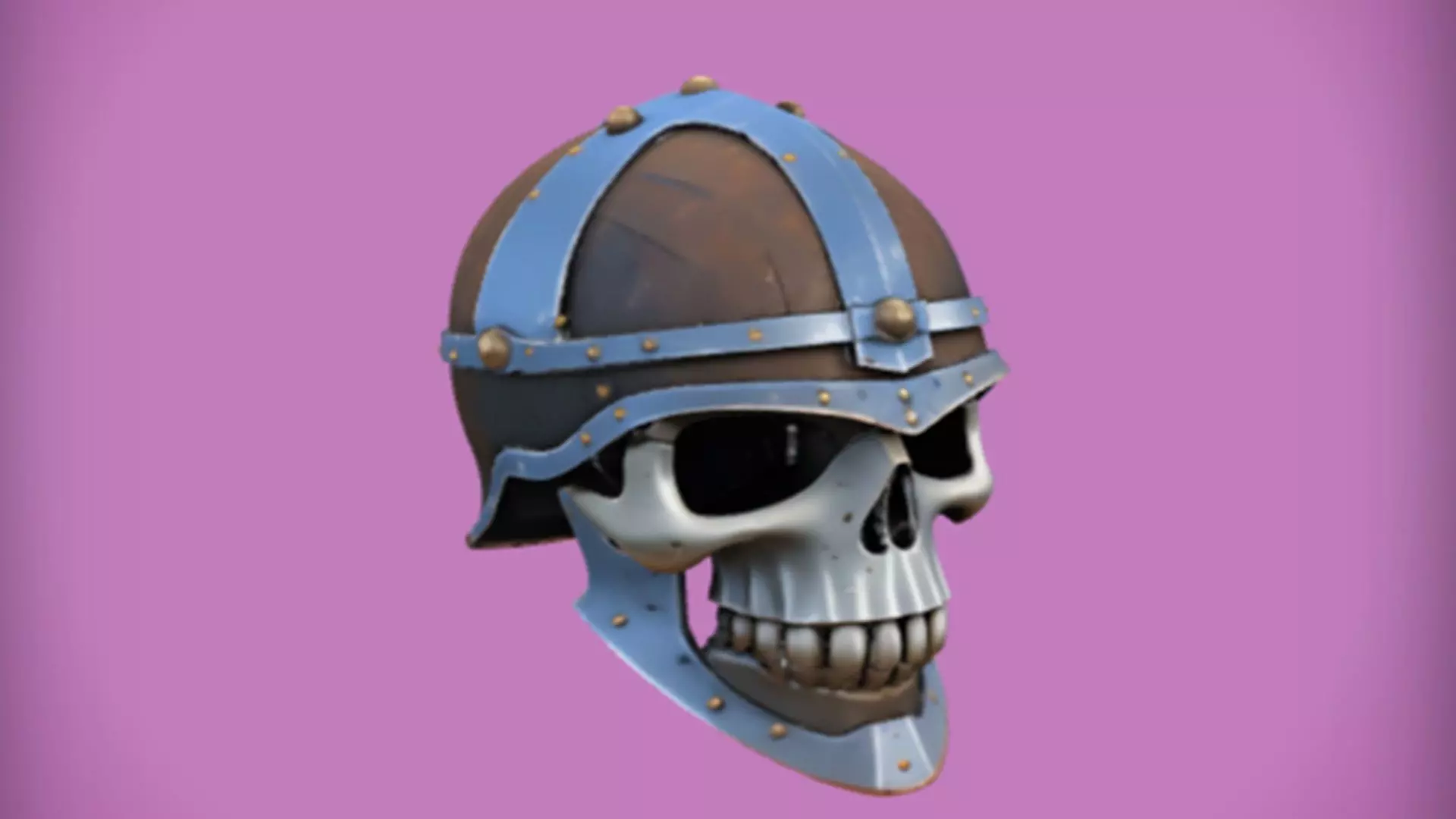 medieval skull helmet 3D Game Ready Model 3D model