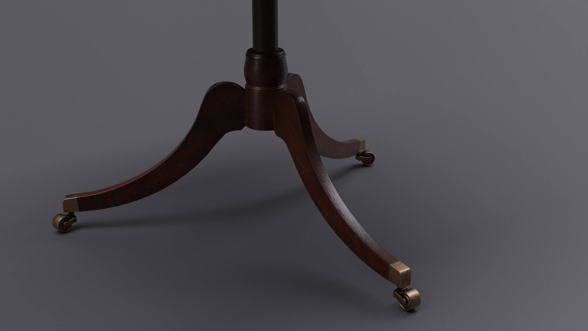 Old Library Table 3D model_4