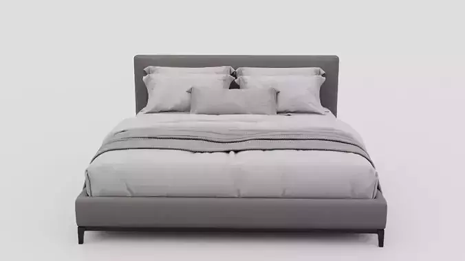 Gray Color Bed