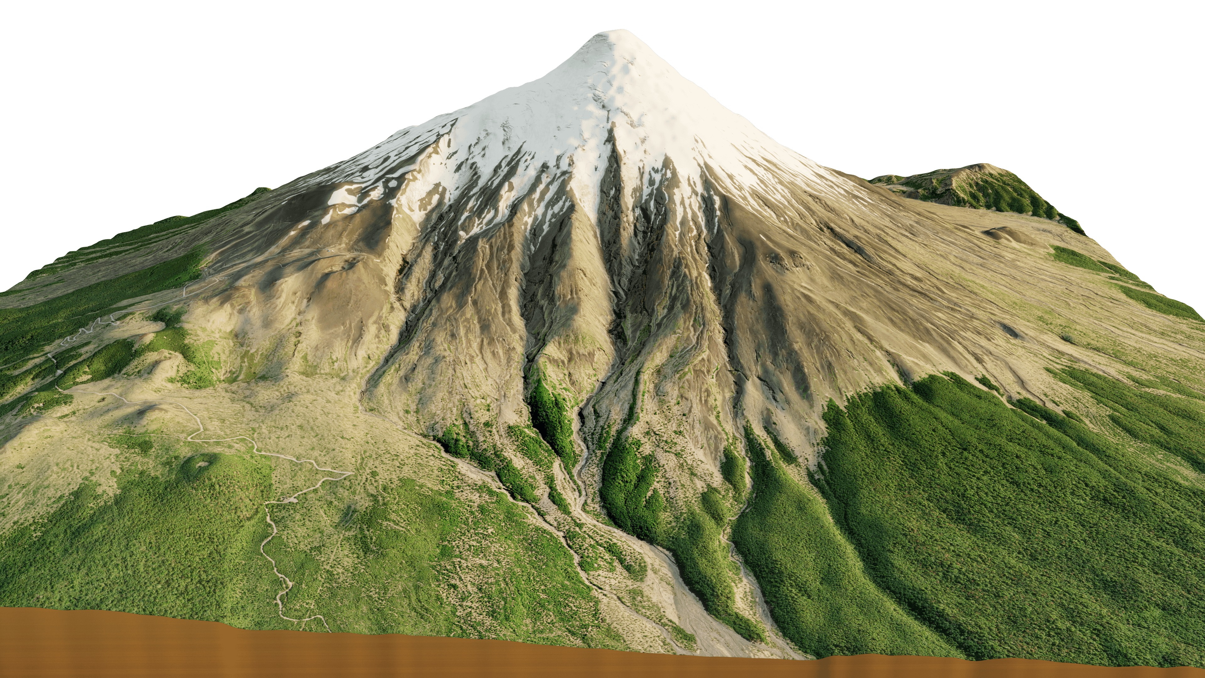 Osorno volcano 3d model terrain 3D model_3