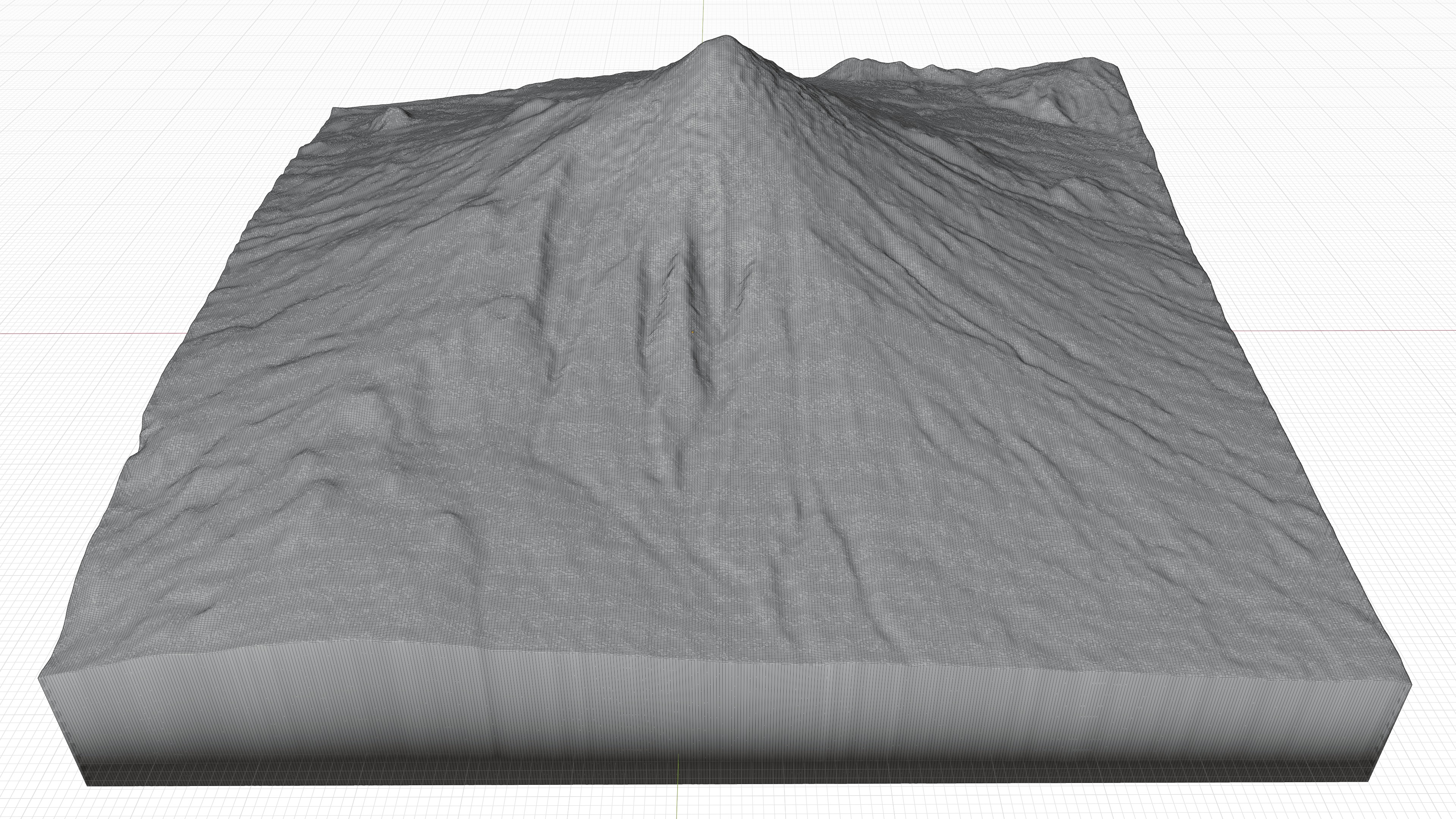 Osorno volcano 3d model terrain 3D model_7