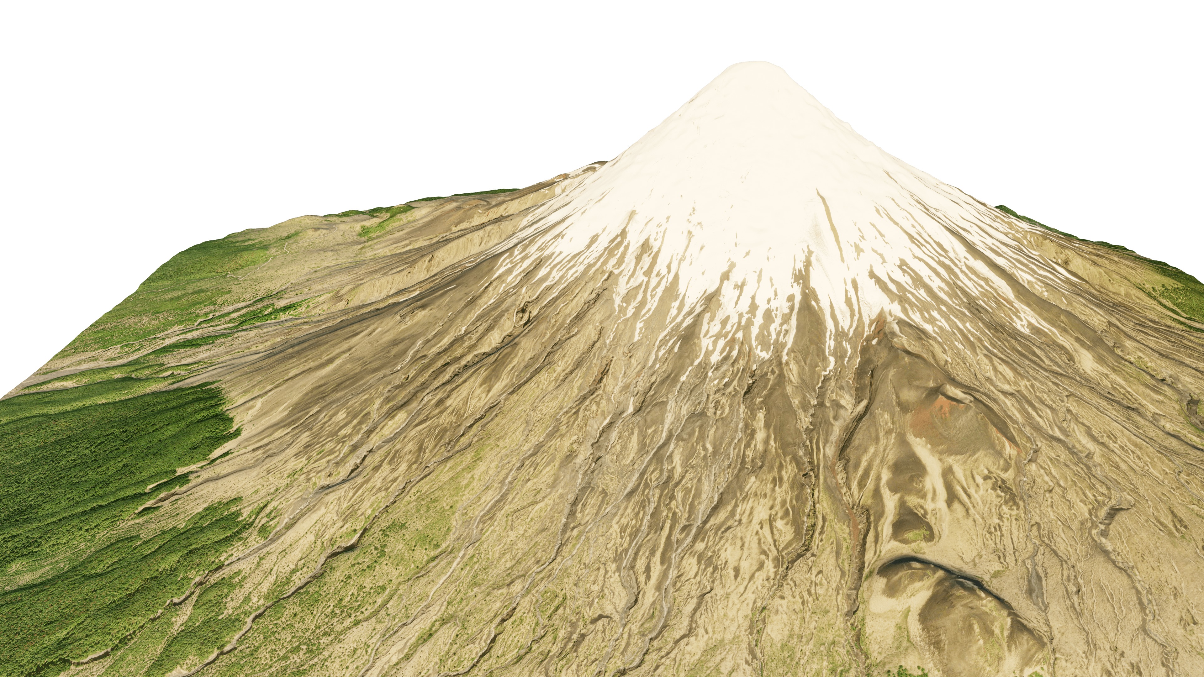 Osorno volcano 3d model terrain 3D model_9