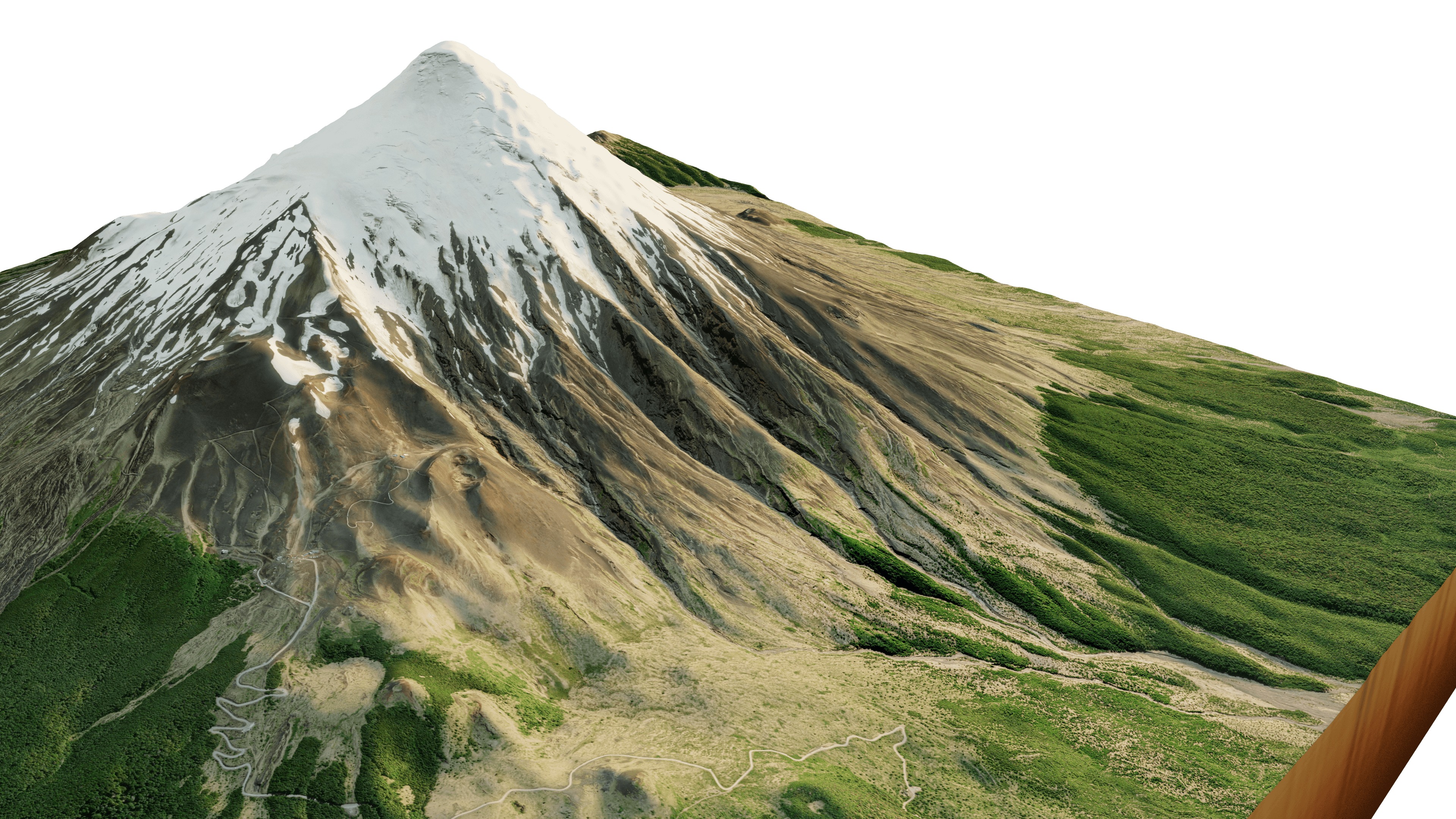 Osorno volcano 3d model terrain 3D model_4