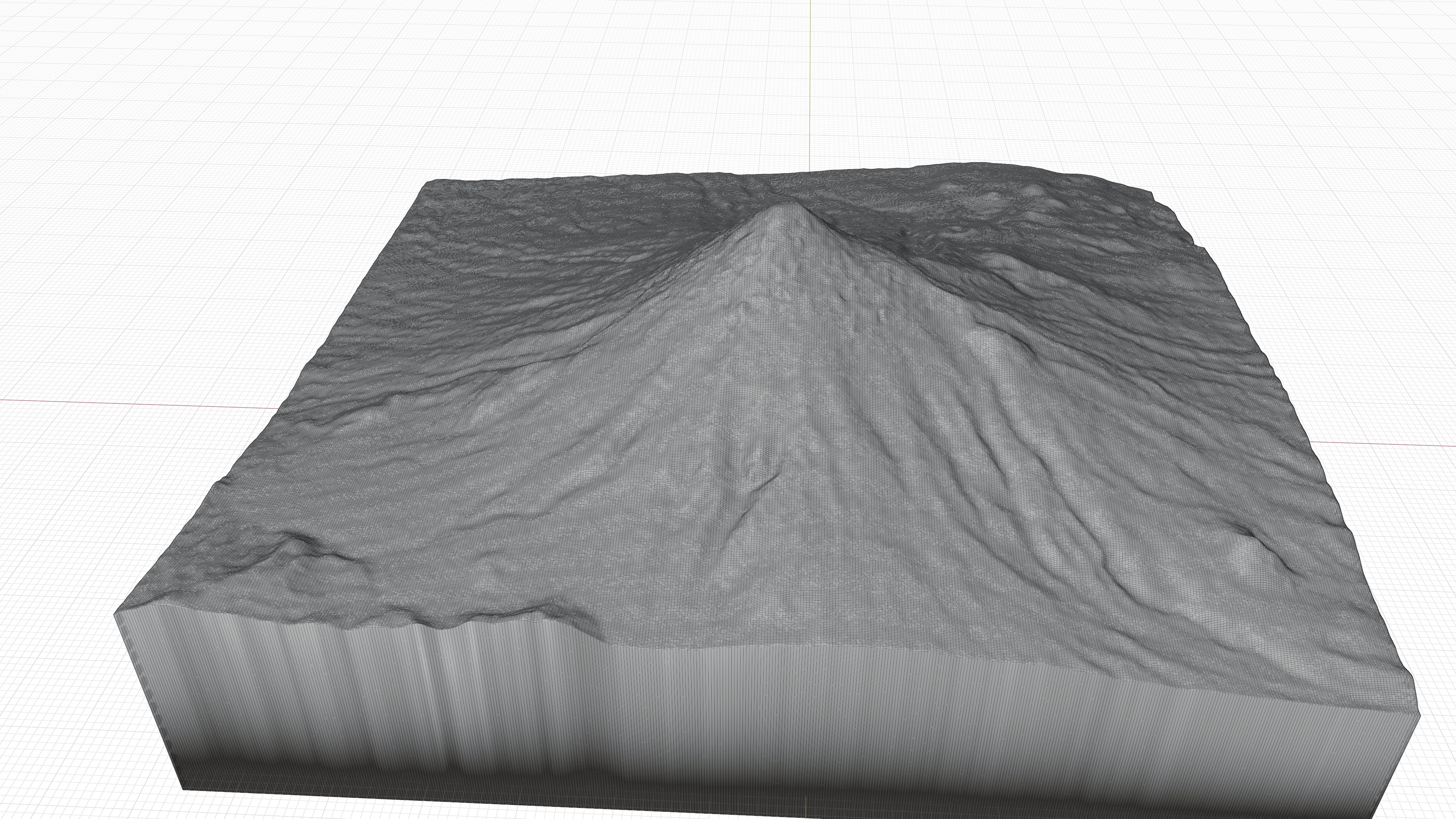 Osorno volcano 3d model terrain 3D model_2