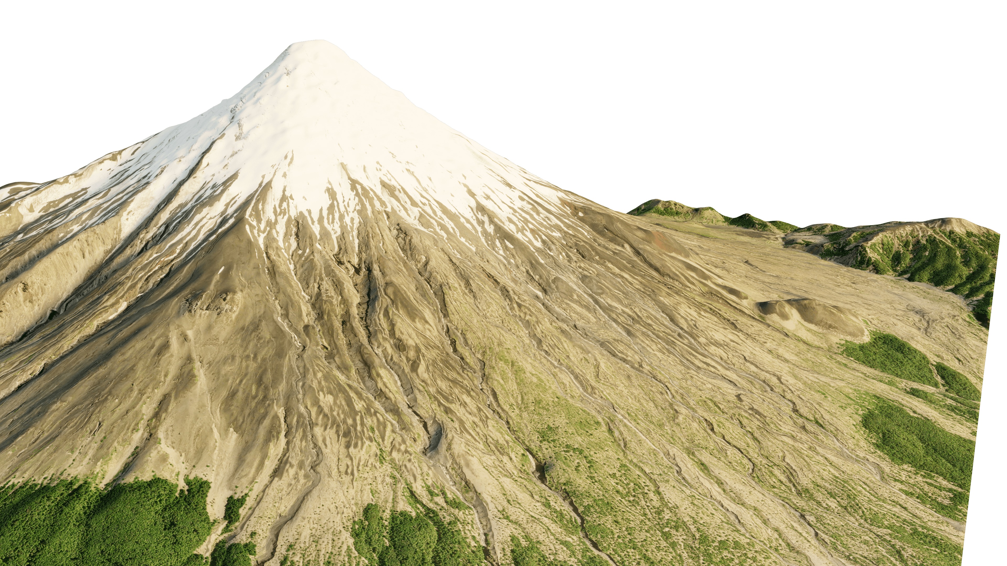 Osorno volcano 3d model terrain 3D model_10