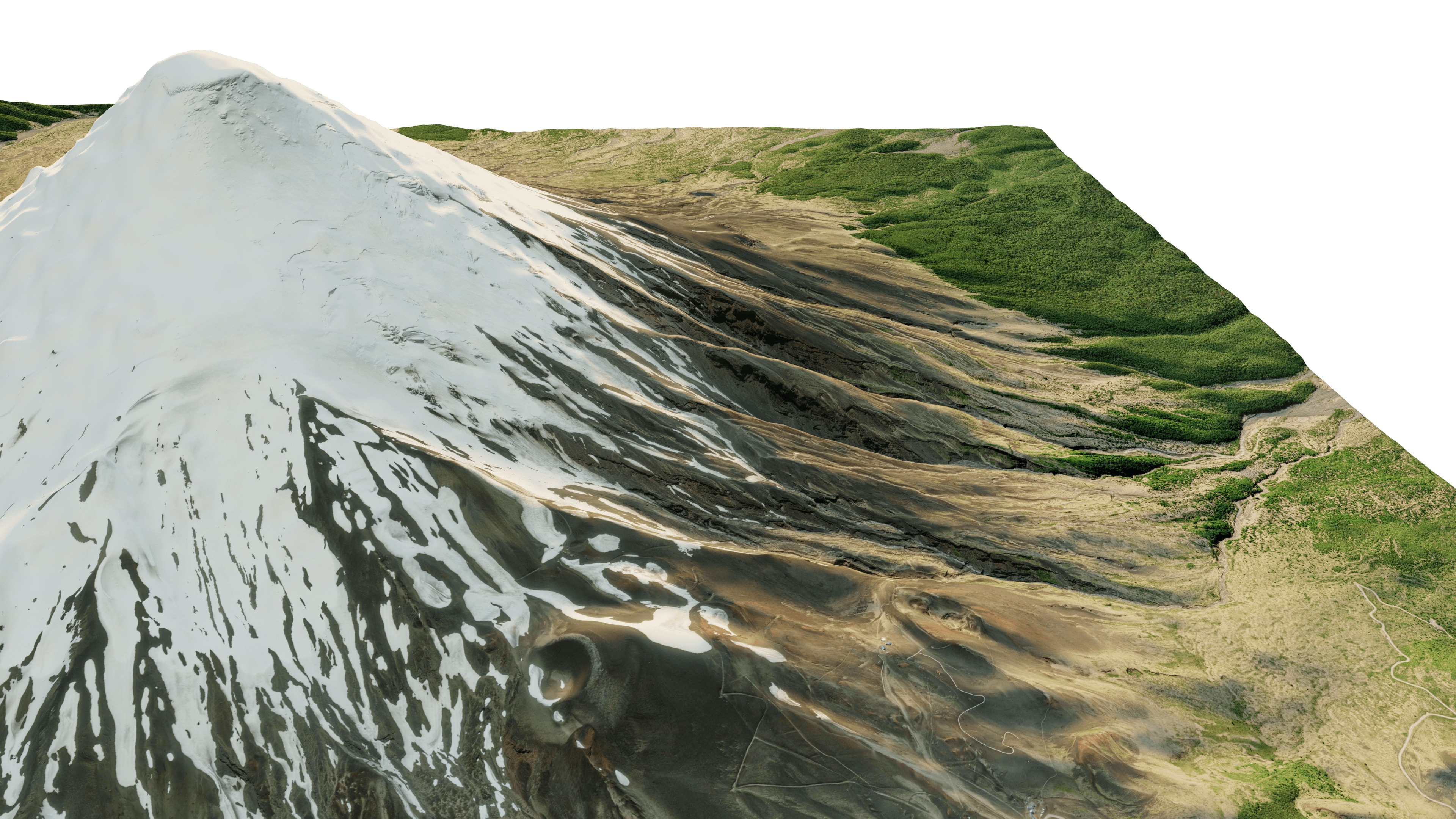 Osorno volcano 3d model terrain 3D model_5