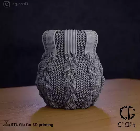  Knitted pot