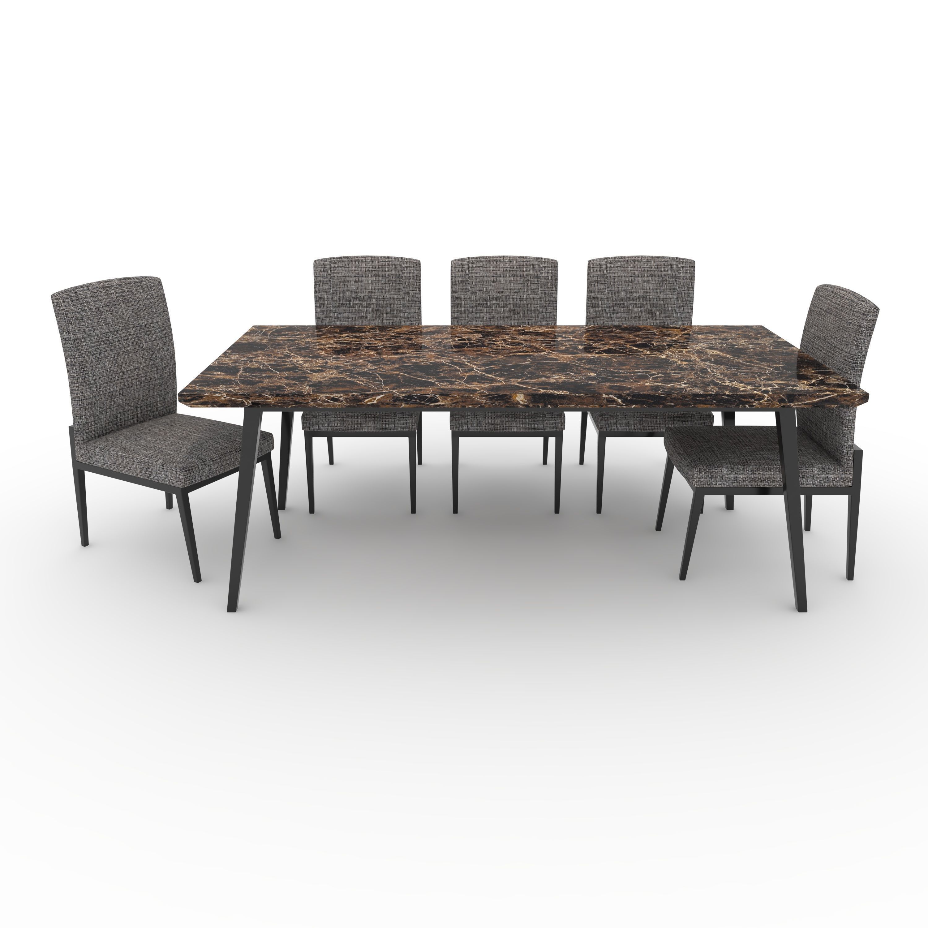 Dining Set 1 3D model_2
