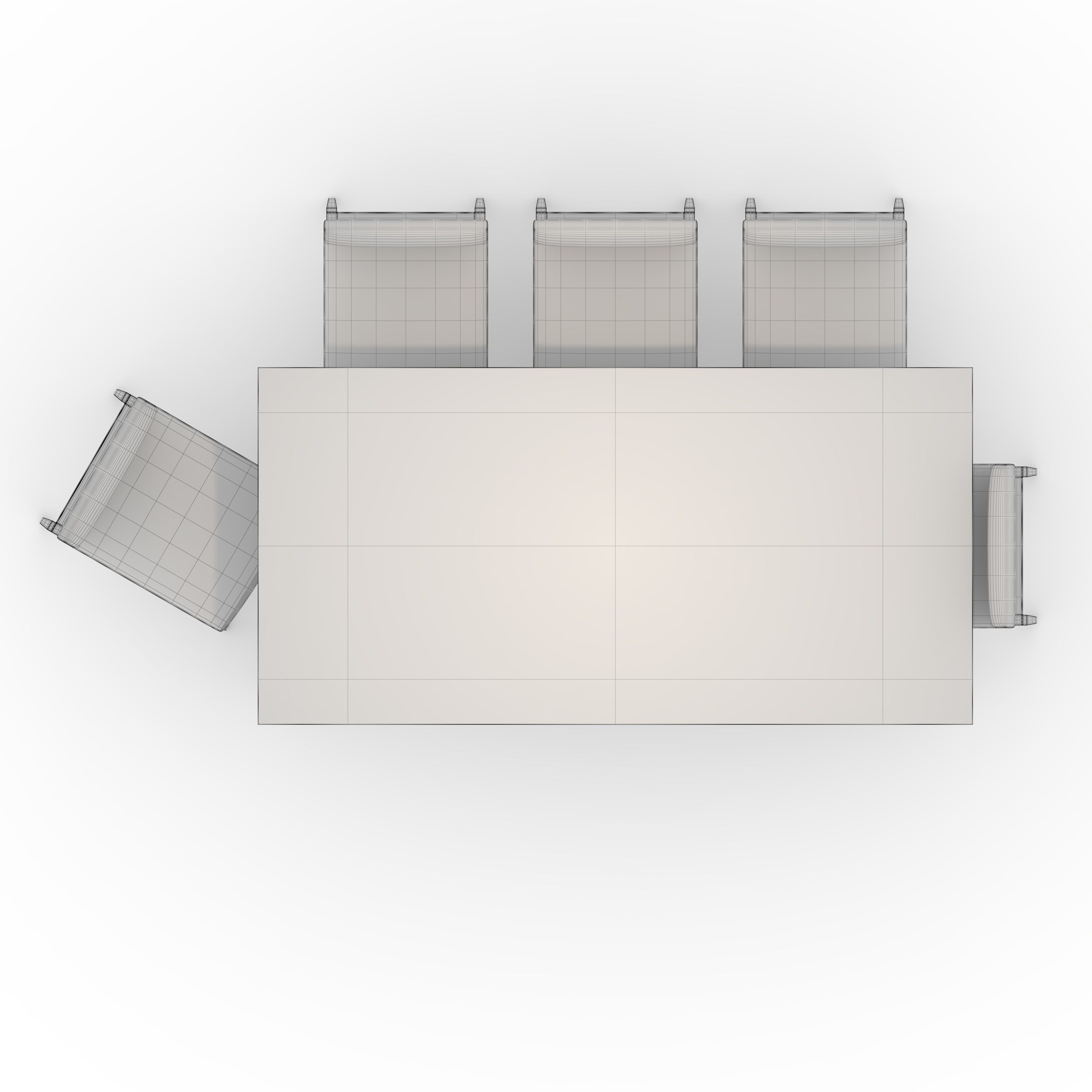 Dining Set 1 3D model_17