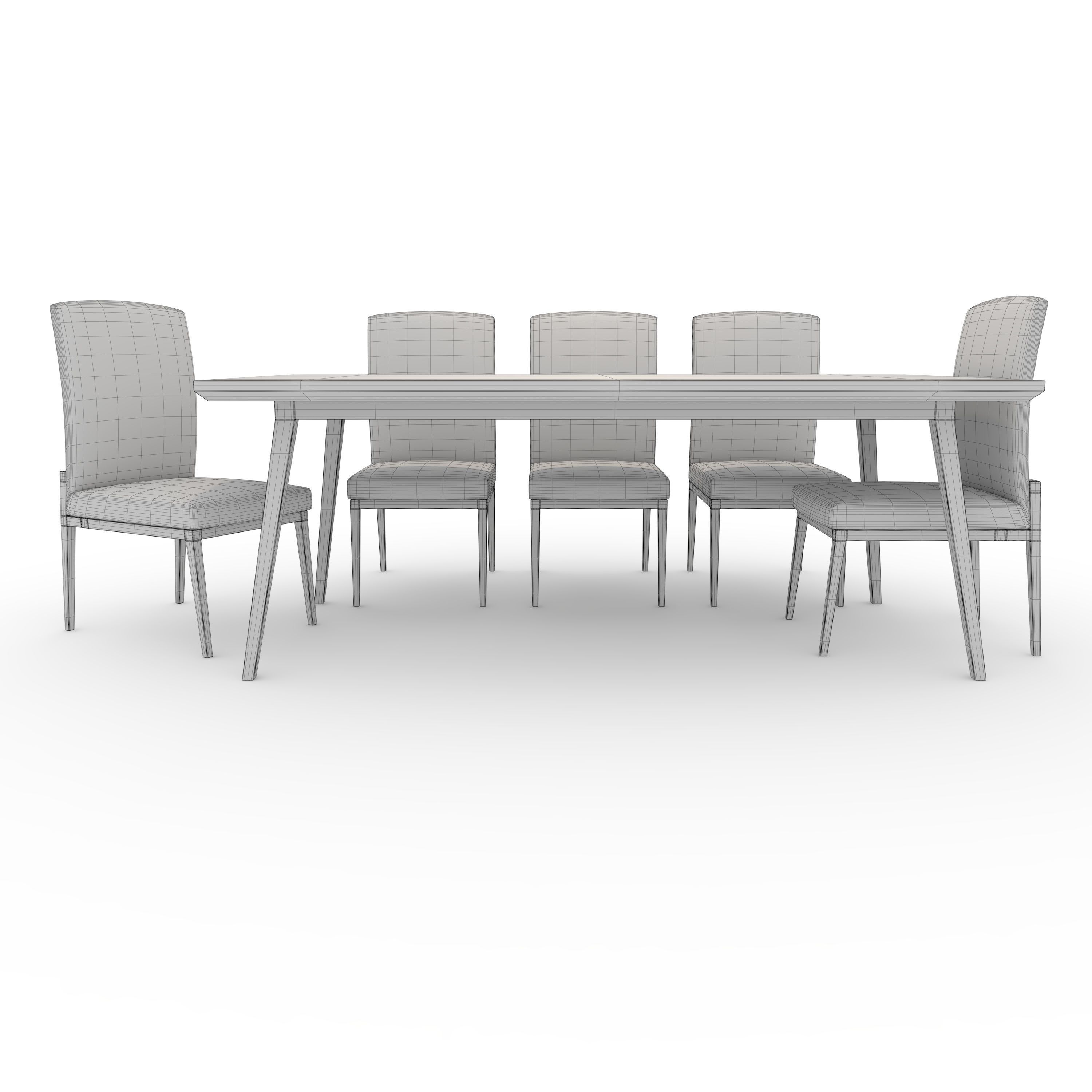 Dining Set 1 3D model_11