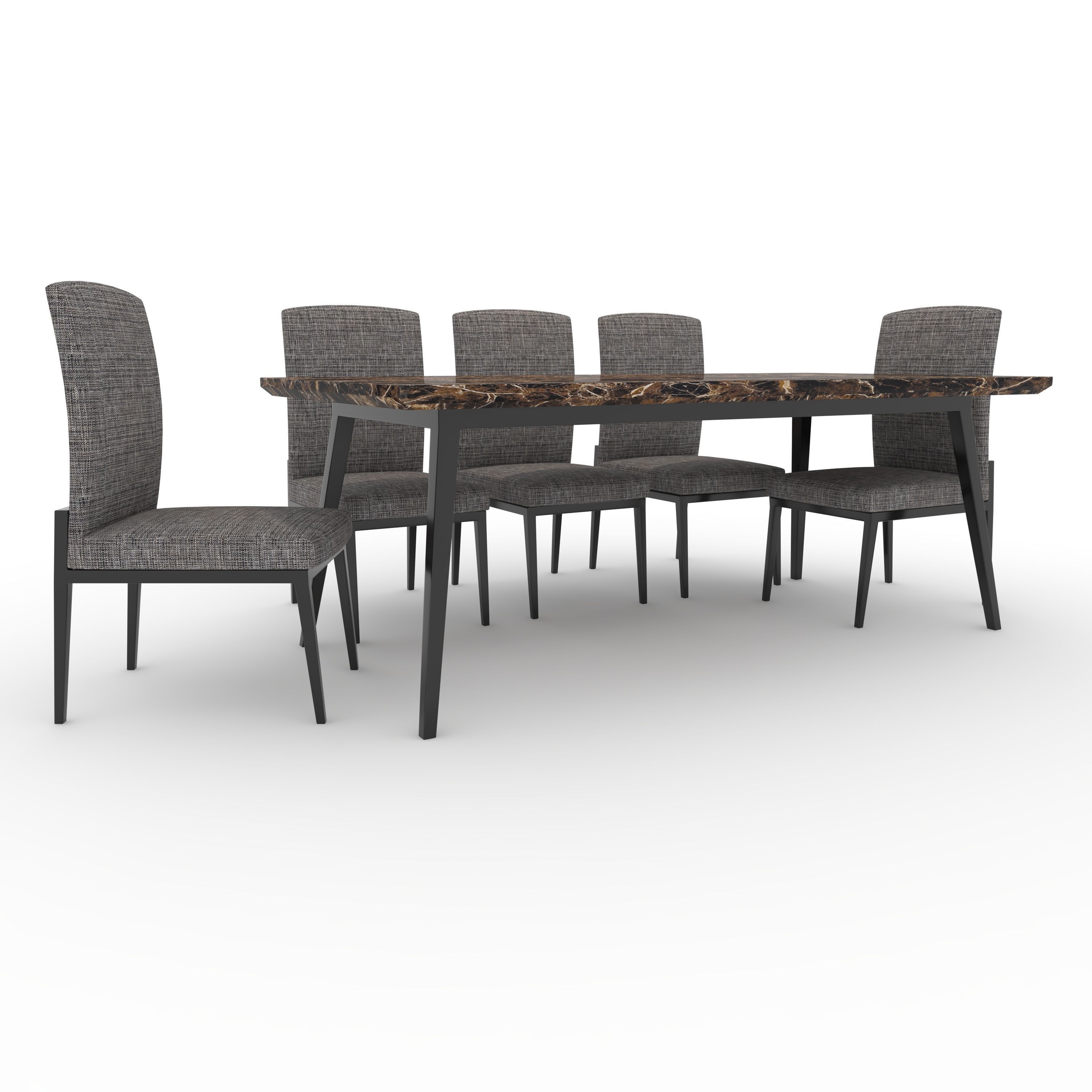 Dining Set 1 3D model_8